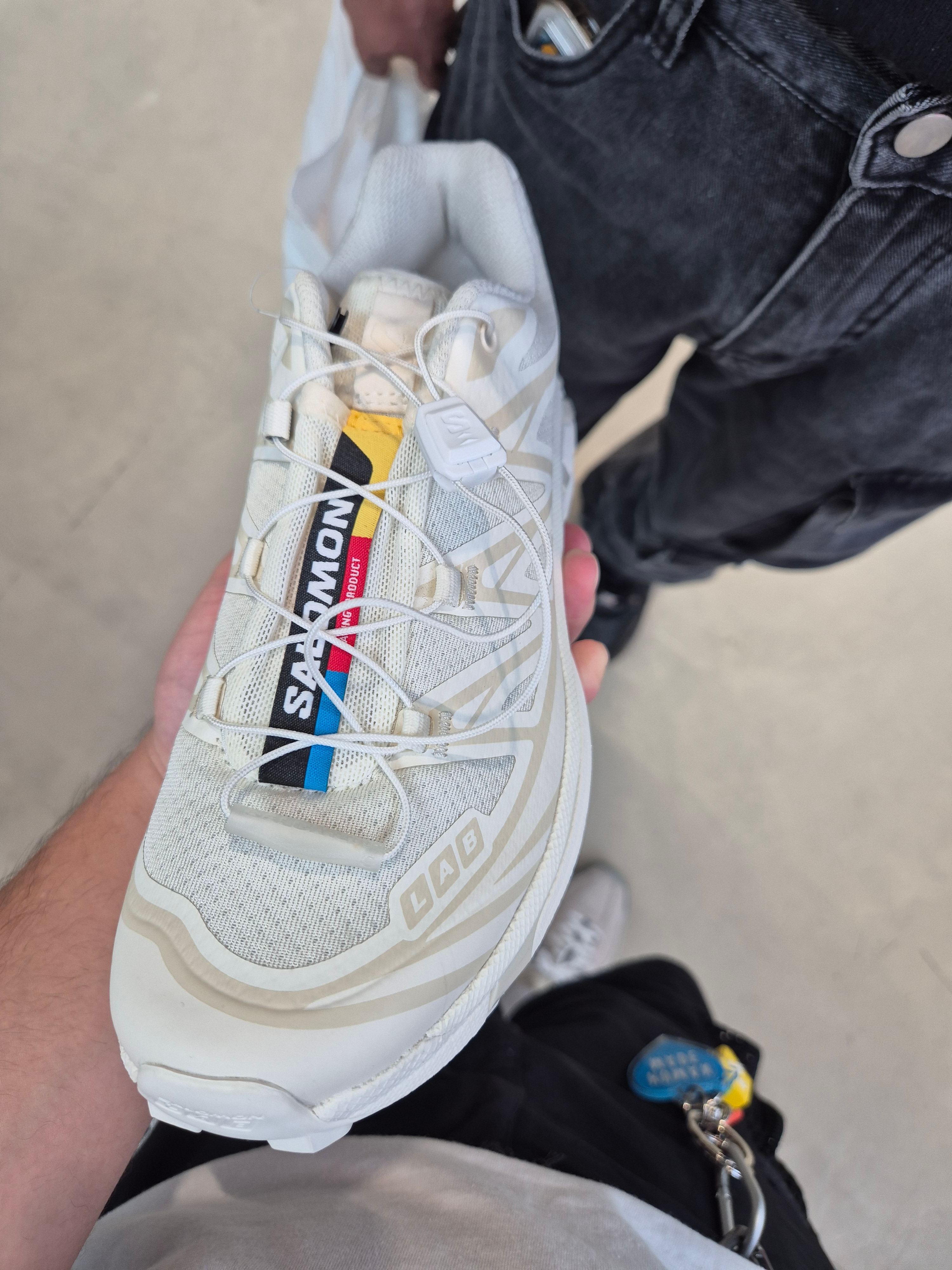 Salomon XT-6 ADV White 착용 스타일