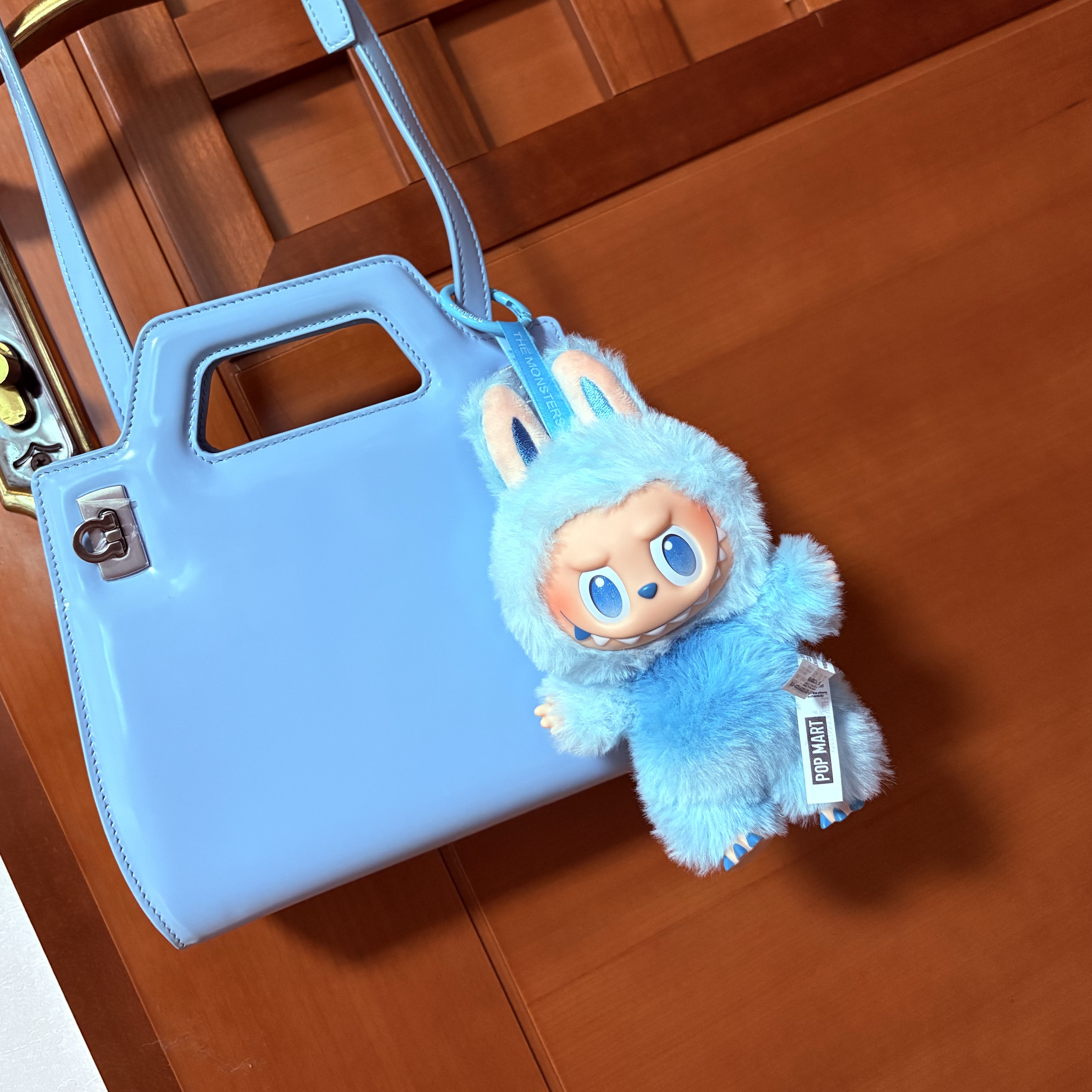 Pop Mart Labubu The Monsters Highlight Series Hope Keyring (Opened Case), Ferragamo Wanda Mini Bag Blue 착용 스타일