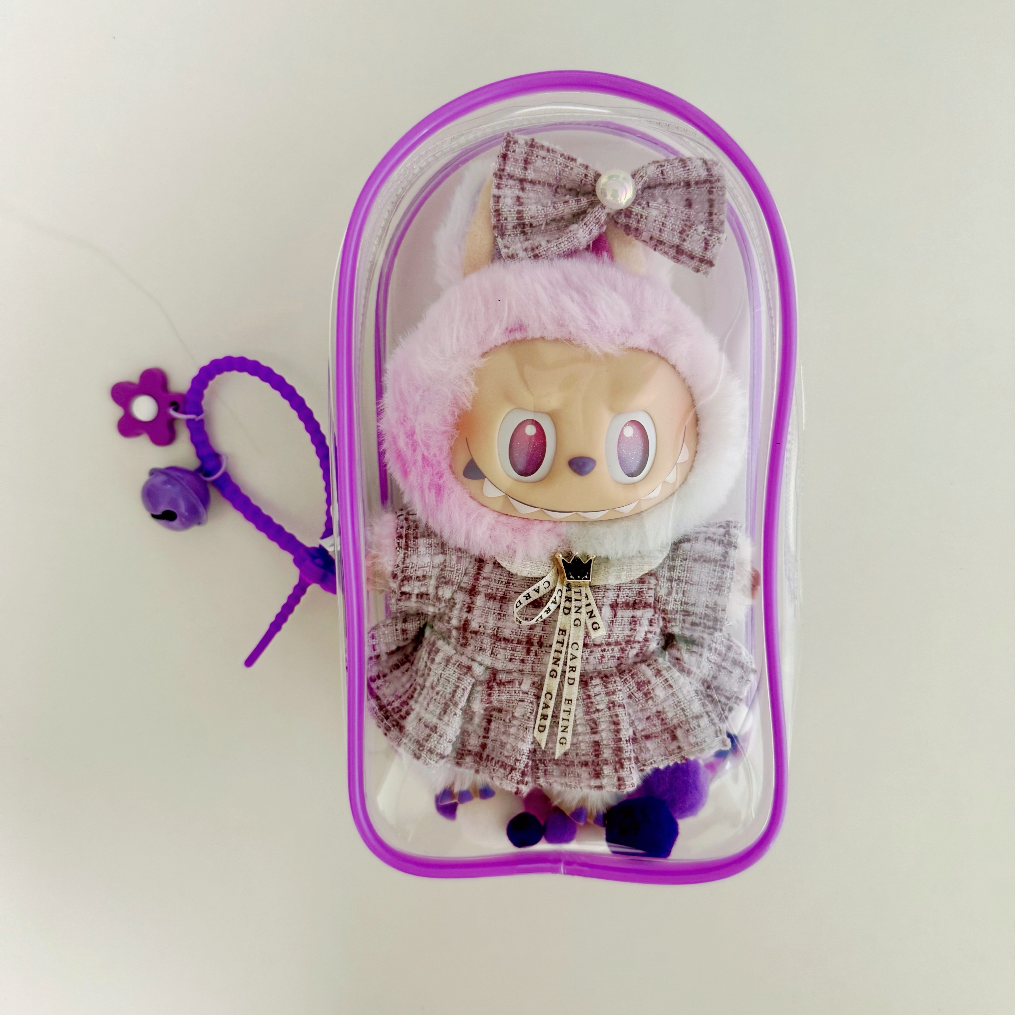 Pop Mart Labubu The Monsters Highlight Series Luck Keyring (Opened Case) 착용 스타일 - 2