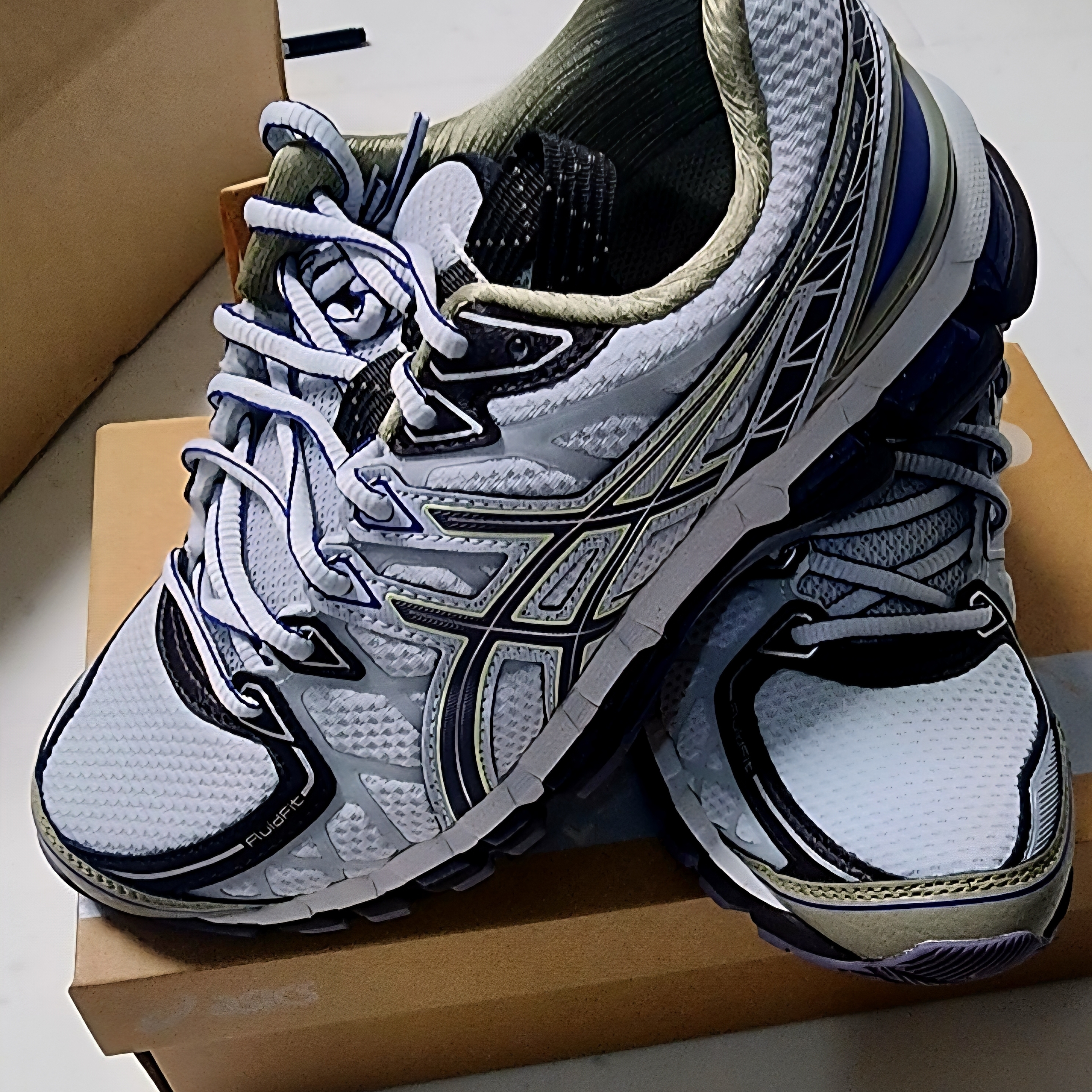 Asics UB10-S Gel-Kayano 20 Glacier Grey Lavender Grey 착용 스타일