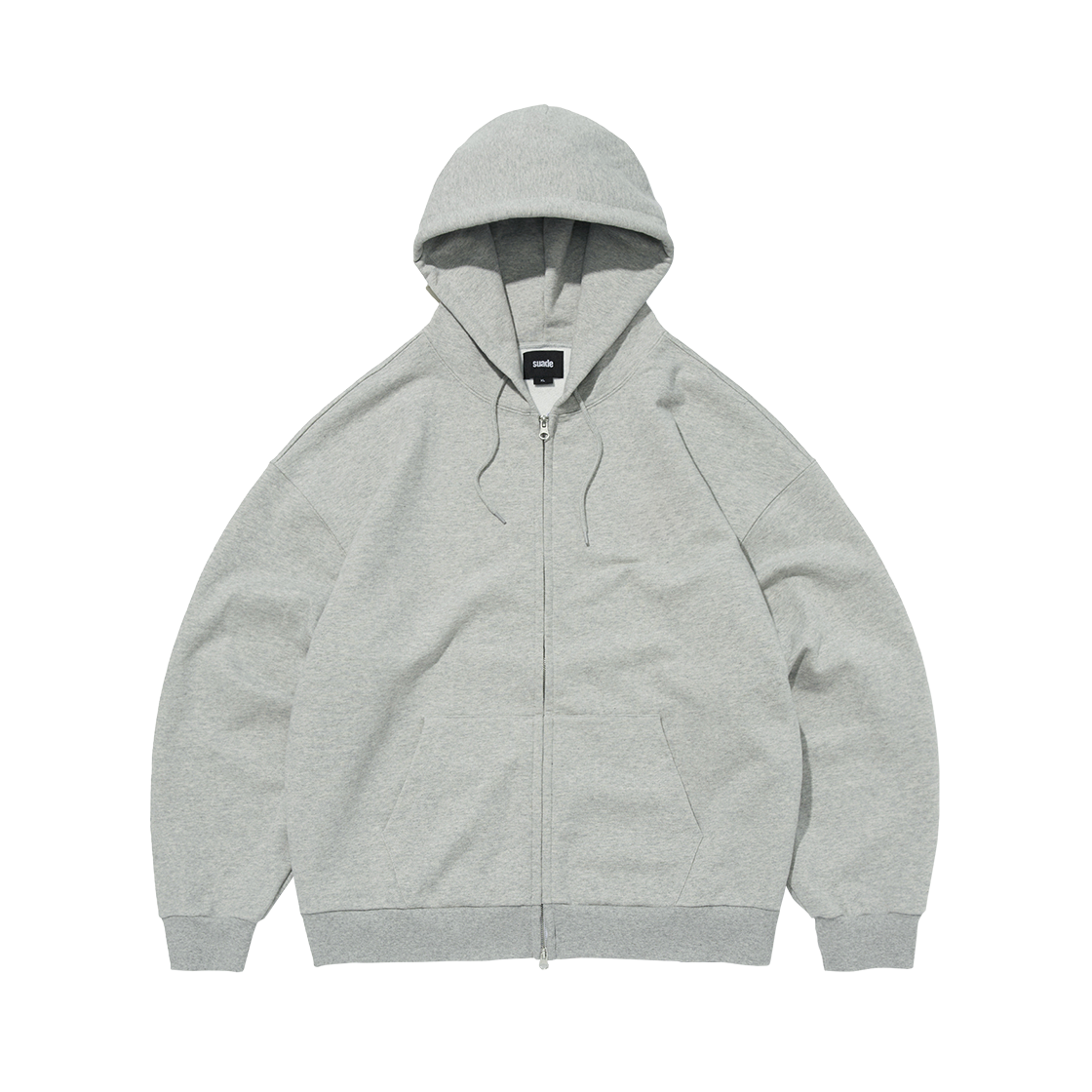 스웨이드 노말 후드 집업 그레이(Suade Normal Hood Zip Up Gray)