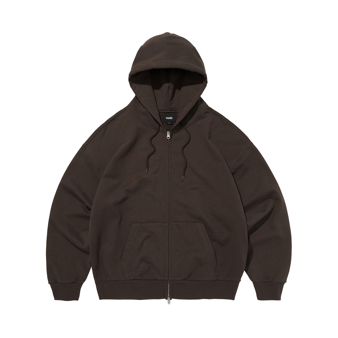 스웨이드 노말 후드 집업 브라운(Suade Normal Hood Zip Up Brown)