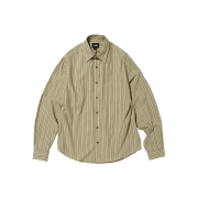 Suade Striped Over Shirts Beige