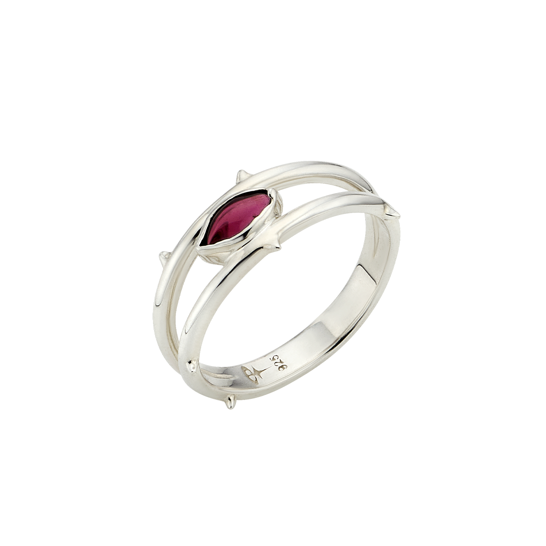 티스 쏜 가넷 링(Teeth Thorn Garnet Ring)