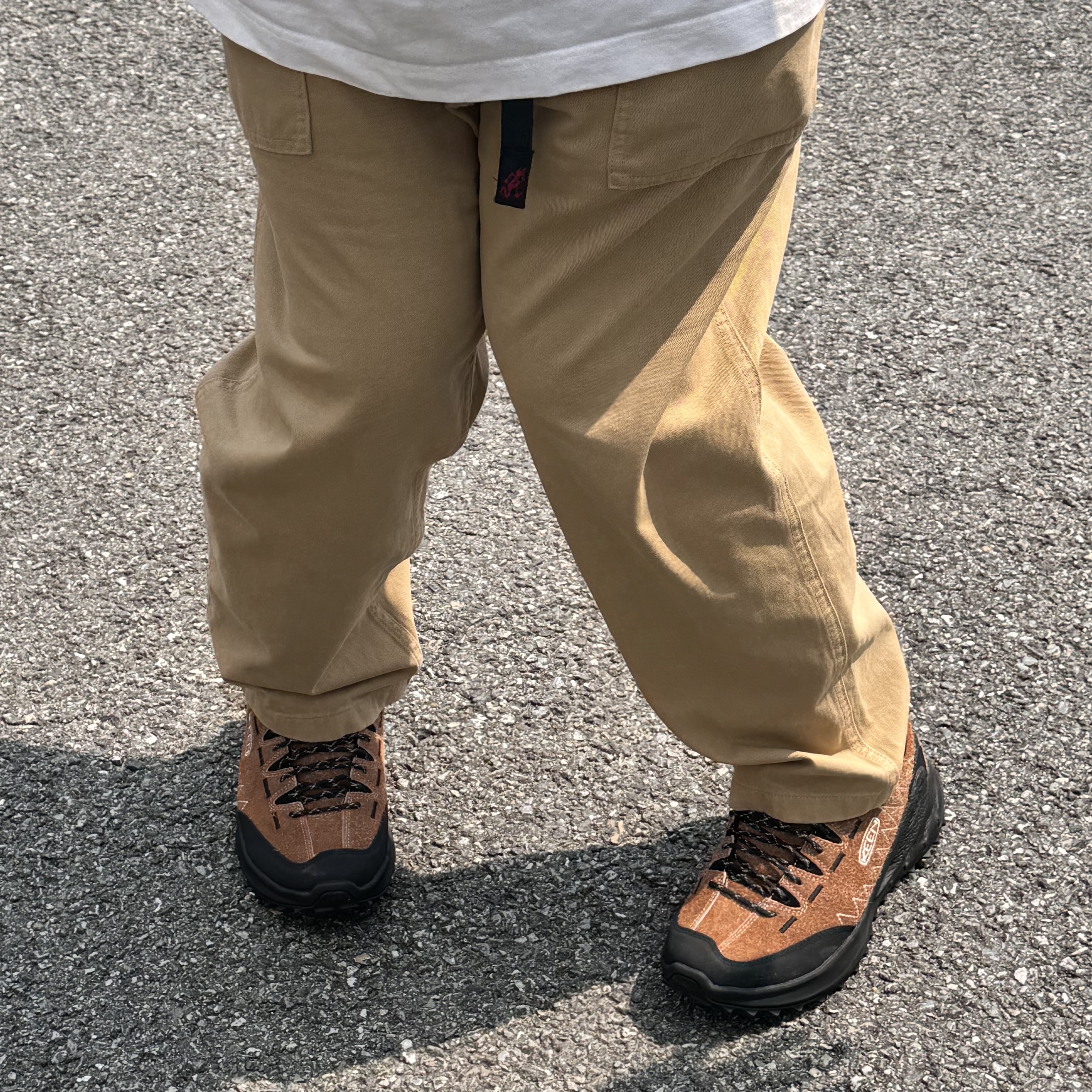 Keen x Gramicci Jasper Zionic Sneakers Sorrel Horse Black 착용 스타일