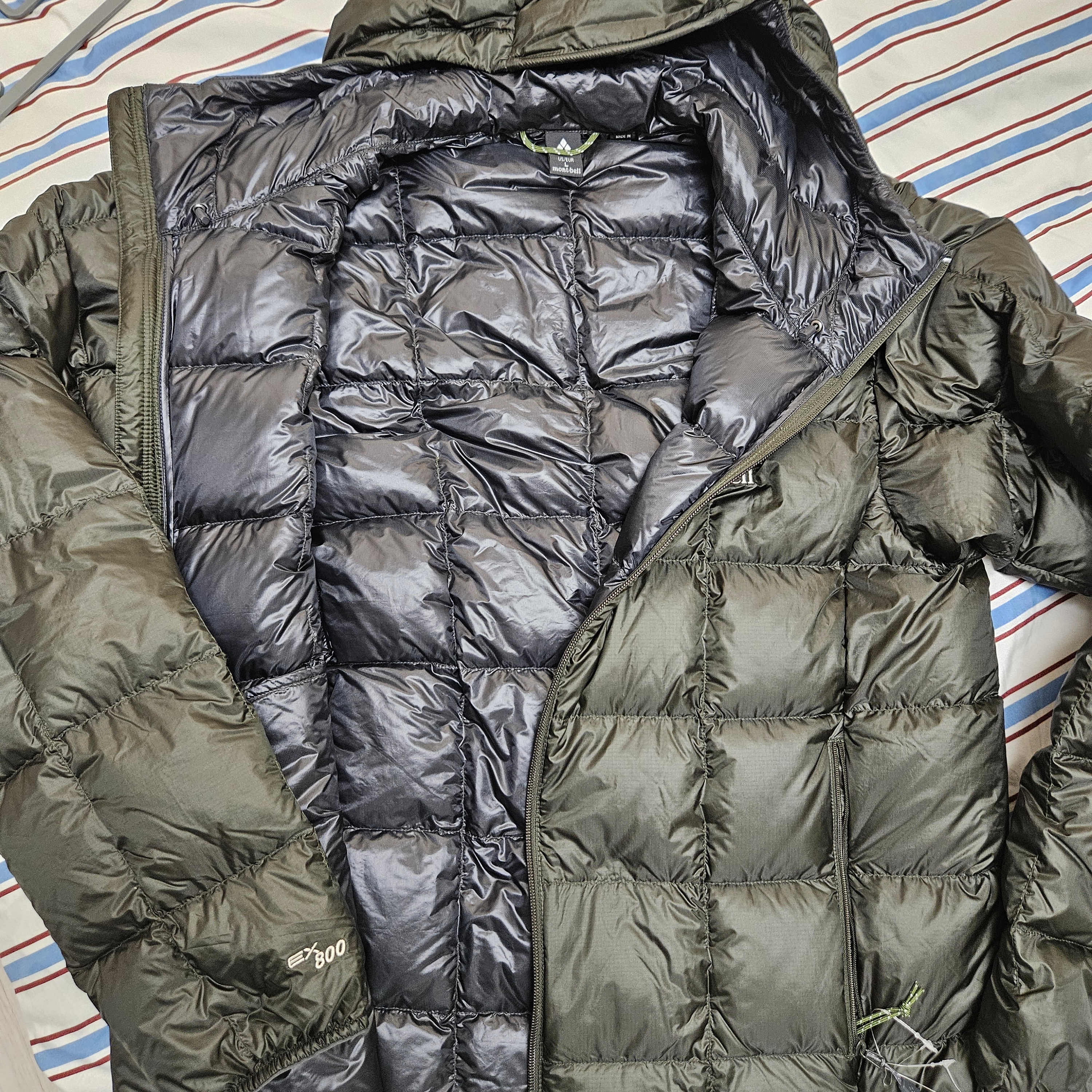 Montbell Superior Down Parka Dark Green 착용 스타일 - 2