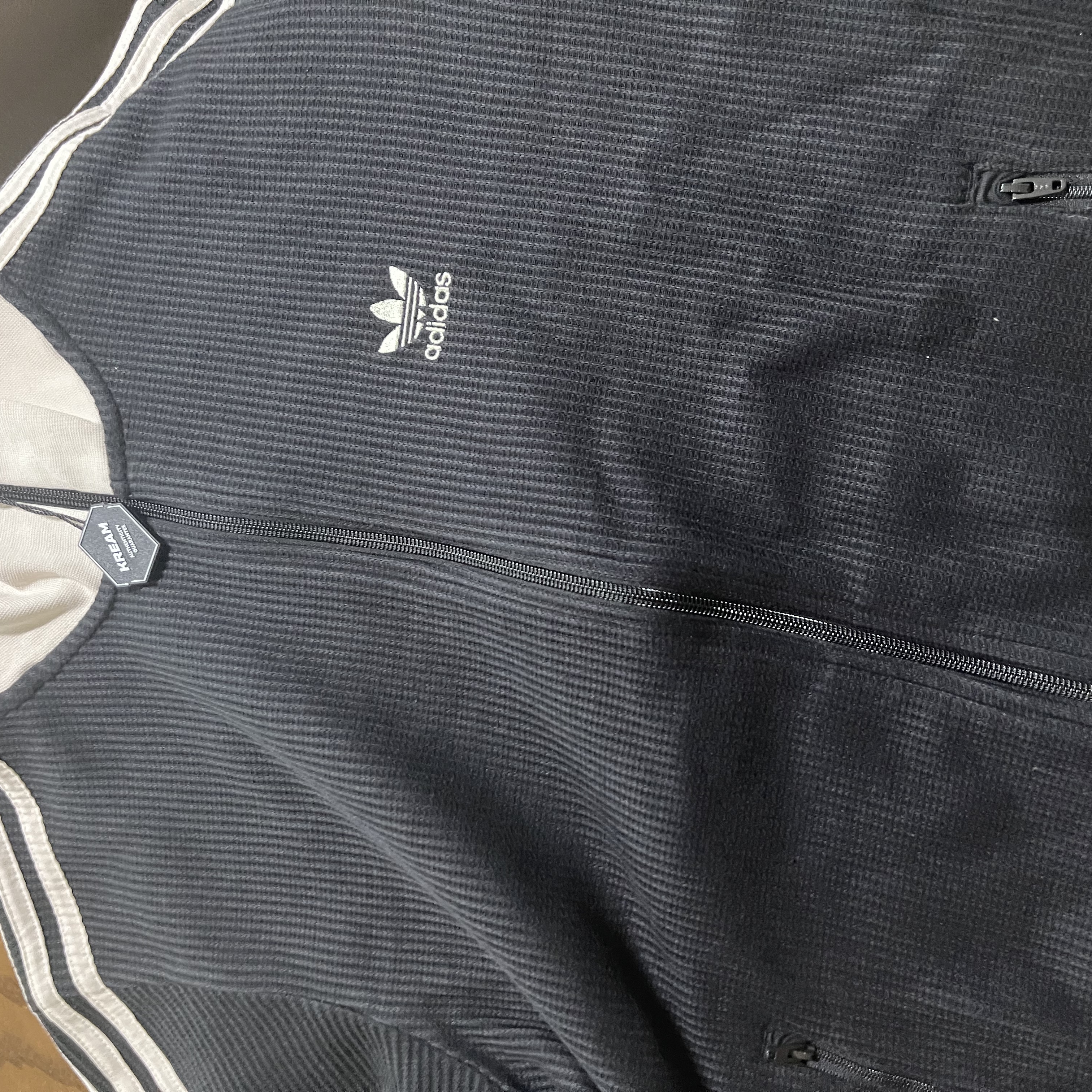 Adidas Waffle Beckenbauer Track Top Black - KR Sizing 착용 스타일