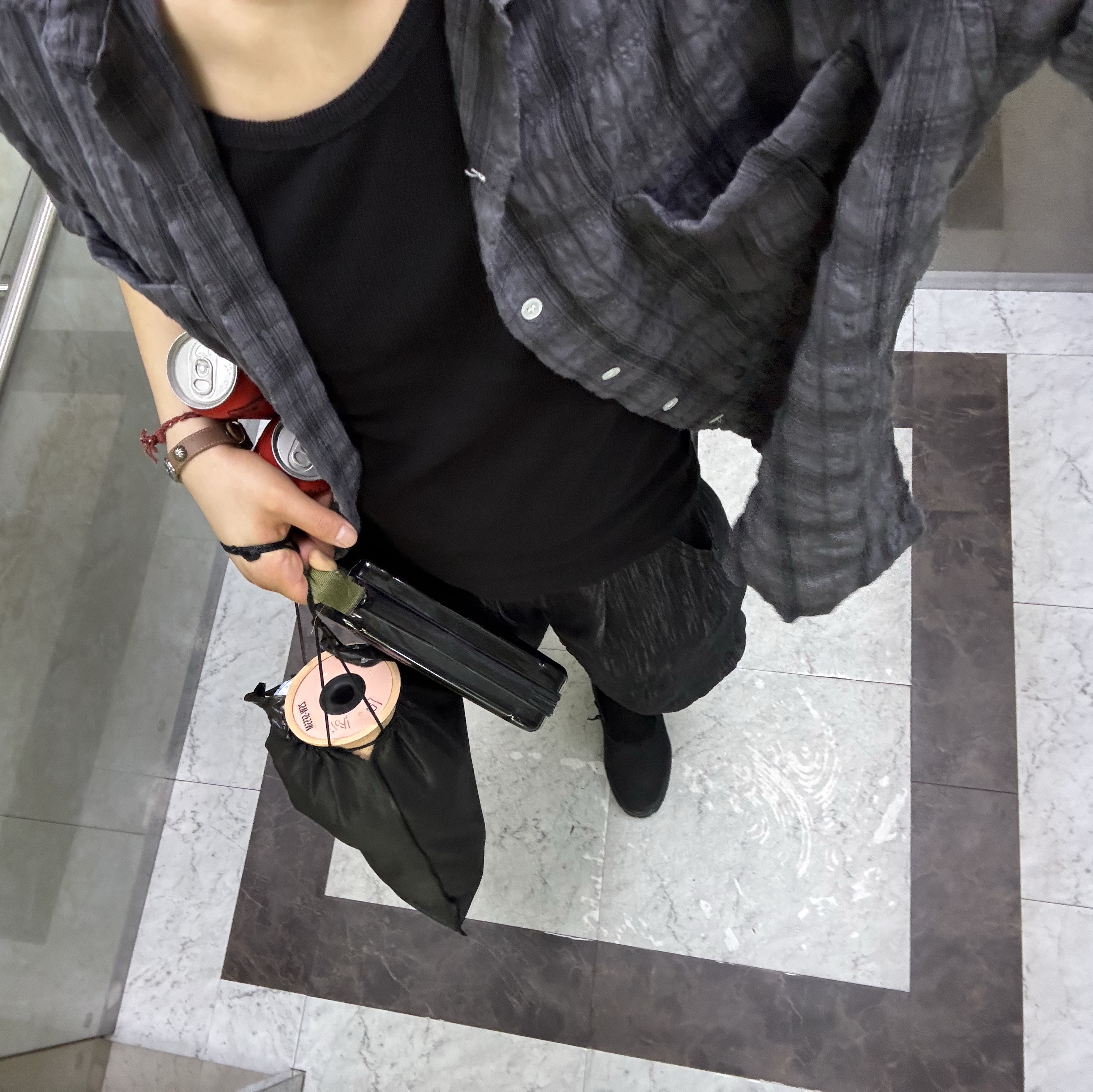 Timberland Premium 6 inch Waterproof Boot Black Nubuck - Medium 착용 스타일