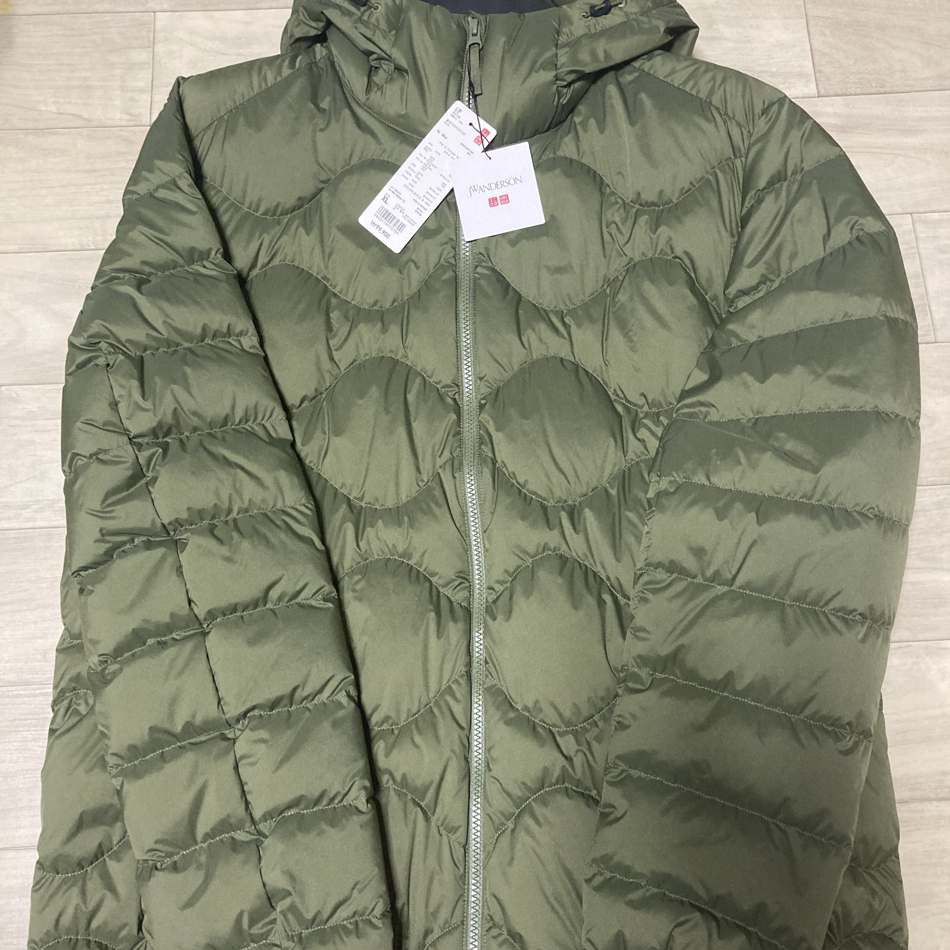 Uniqlo  x JW Anderson Ultralight Down Parka Olive - KR 착용 스타일 - 1
