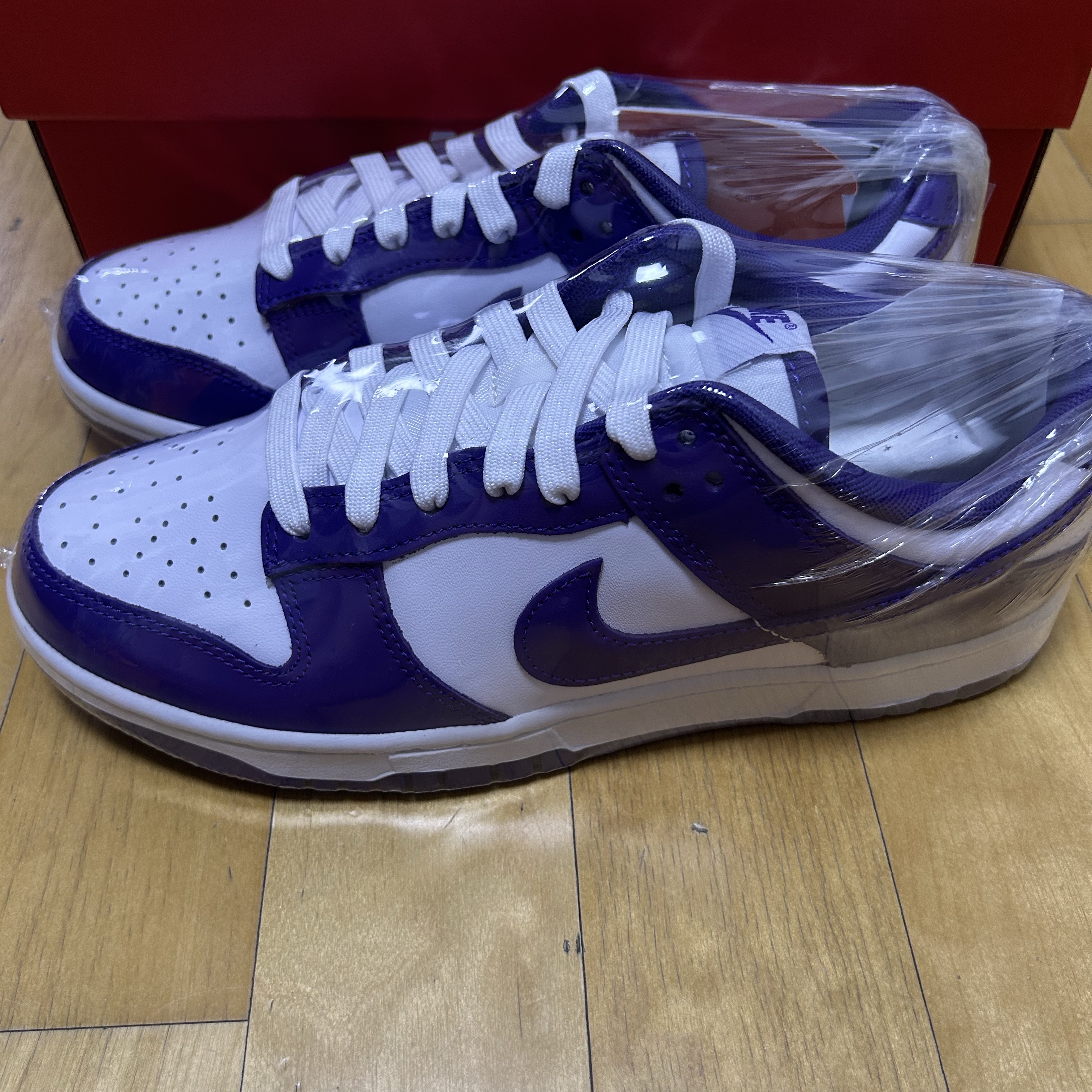 Nike Dunk Low Retro Championship Court Purple 착용 스타일