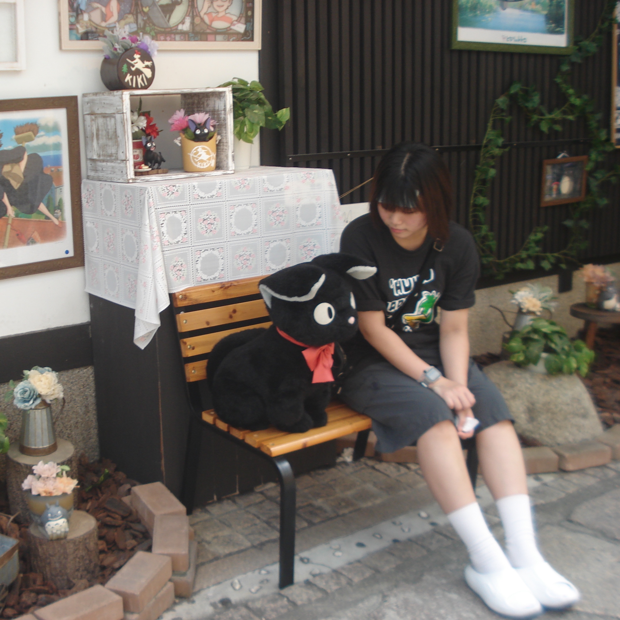 Human Made Graphic T-Shirt Black, (W) Nike ReactX Rejuven8 Slide Sail 착용 스타일 - 5