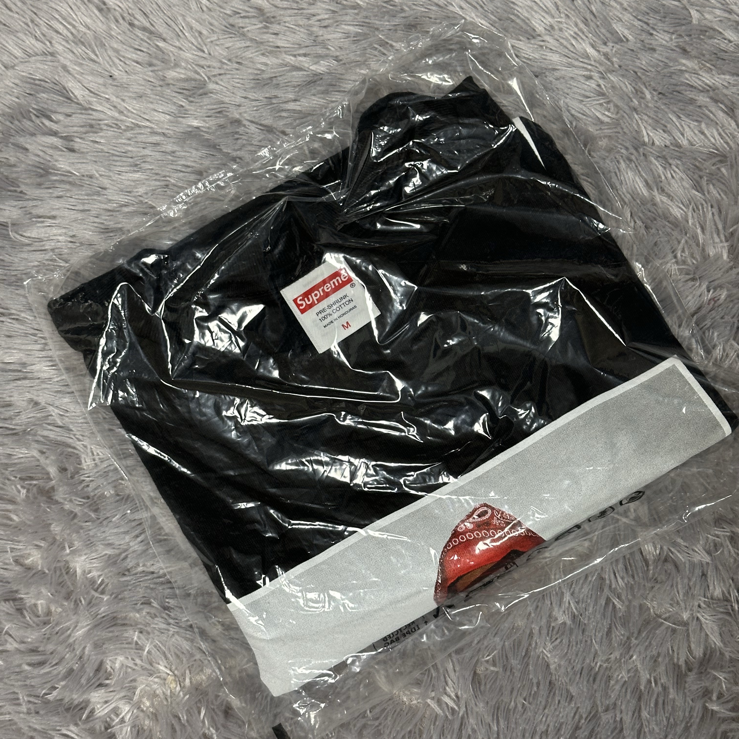 Supreme Playboi Carti T-Shirt Black - 25FW 착용 스타일 - 2