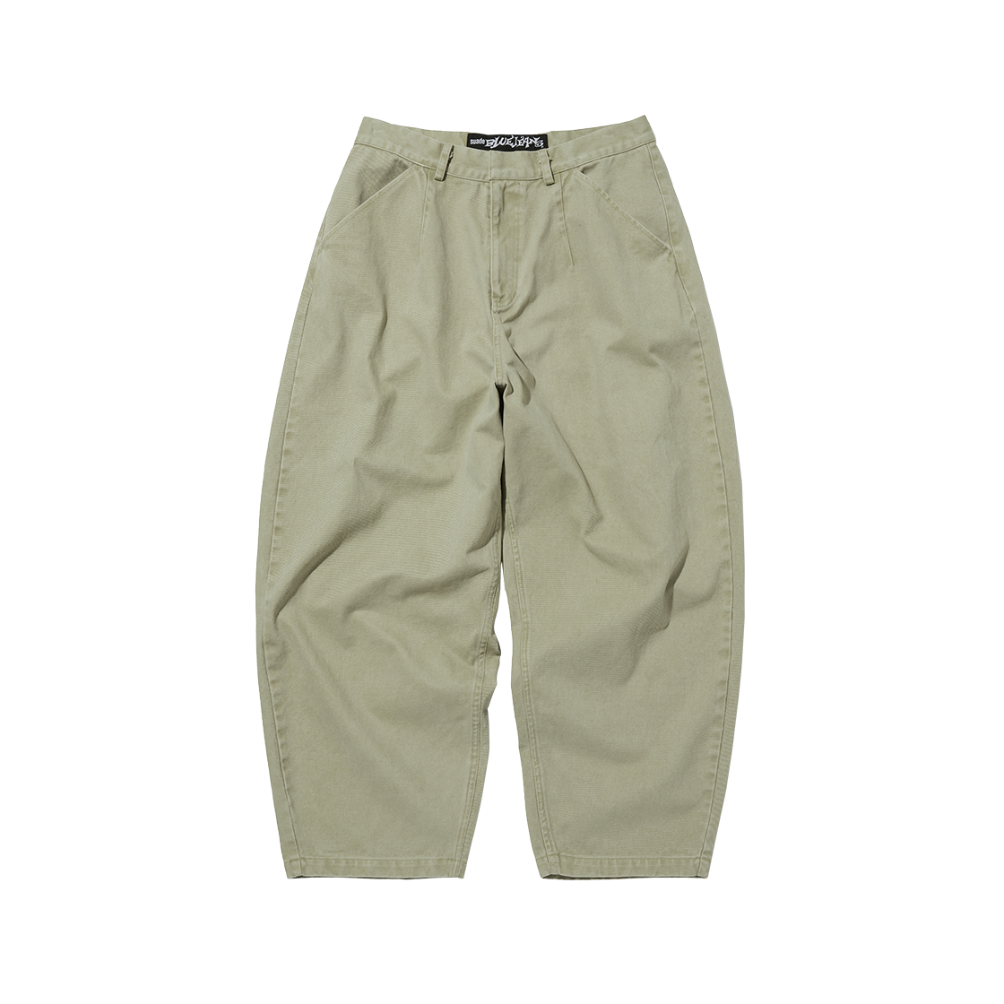 스웨이드 와이드 치노 팬츠 카키(Suade Wide Chino Pants Khaki)