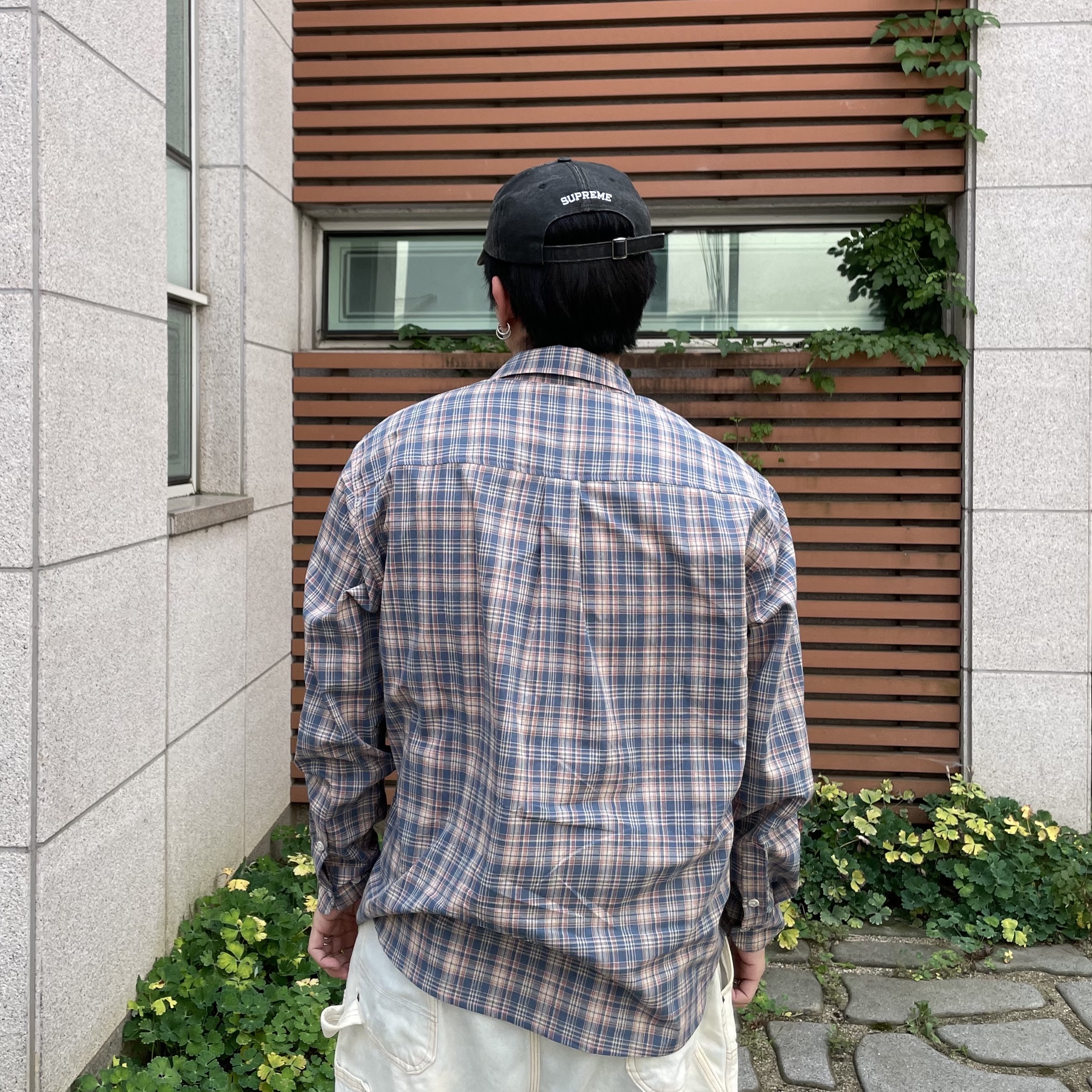 AMOU 60S Vintage Check Shirts Blue, Timberland x END. Authentic 7 Eye Lug Boot Archive Foxtrot - Wide 착용 스타일 - 4