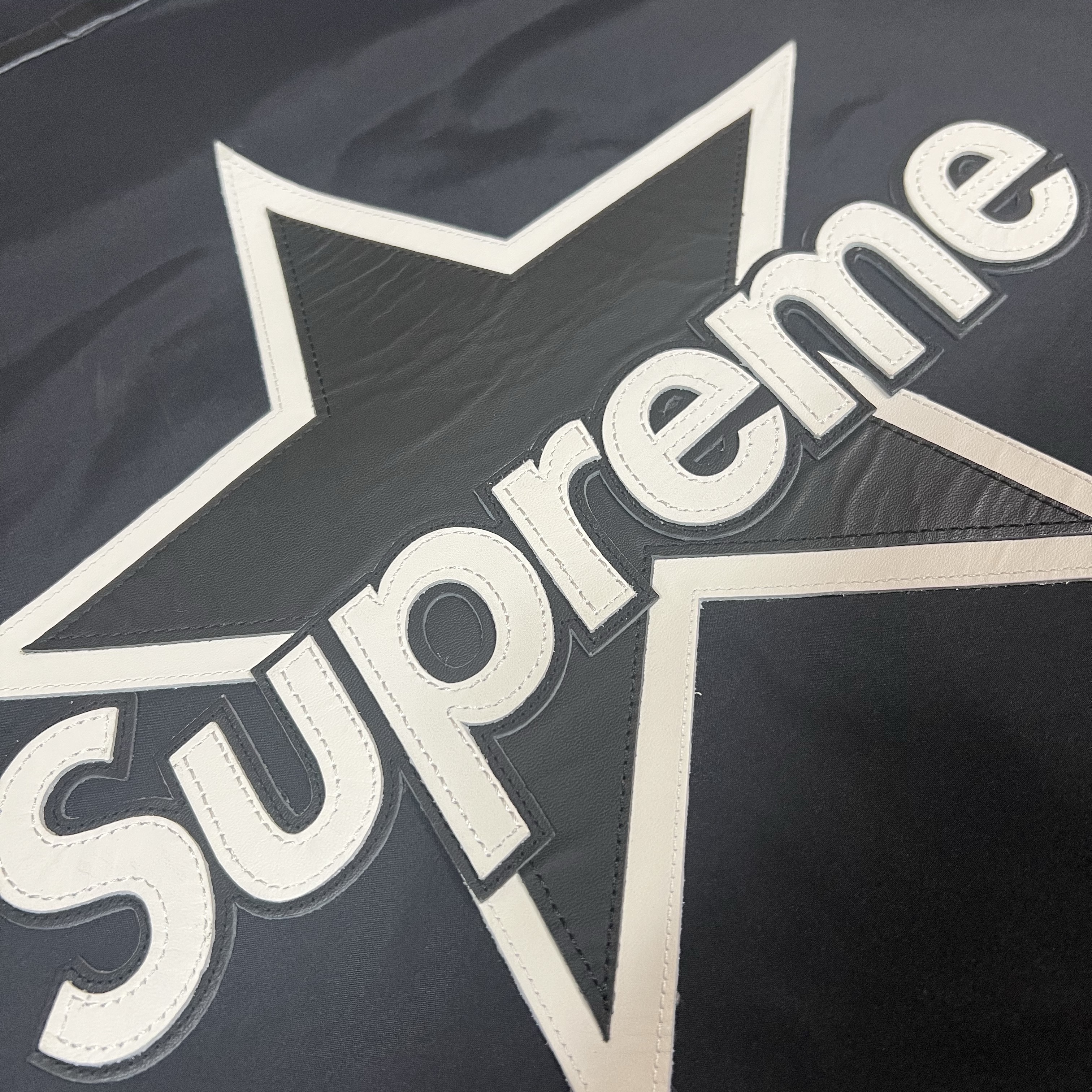 Supreme x Vanson Leathers Gore-Tex Shell Jacket Black - 25FW 착용 스타일 - 3