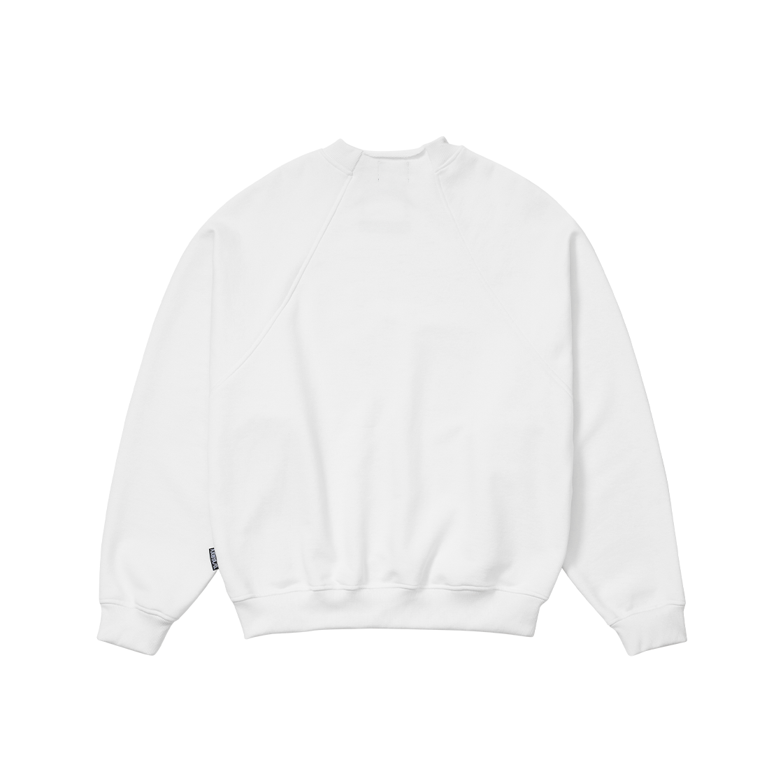 아조바이아조 래글런 하이넥 아치 로고 스웻셔츠 화이트(AJOBYAJO Raglan High Neck Arch Logo Sweatshirt White) - 2