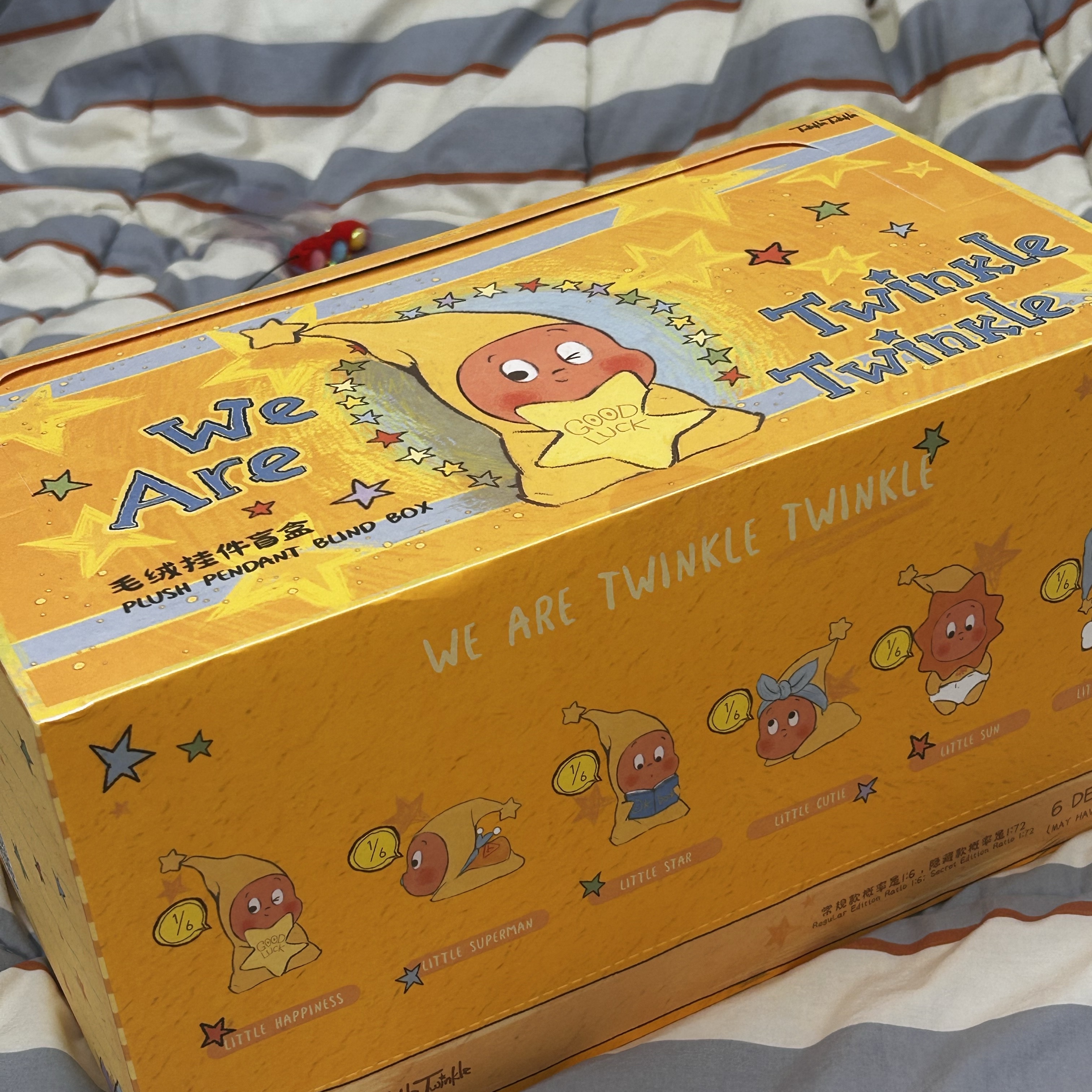 Pop Mart We Are Twinkle Twinkle Little Stars Series Plush Keyring Sealed Case (6 Blind Boxes) 착용 스타일 - 4