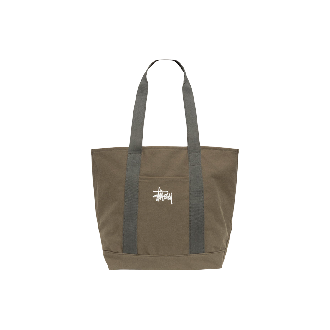 134275 Stussy Canvas Market Tote Bag Green