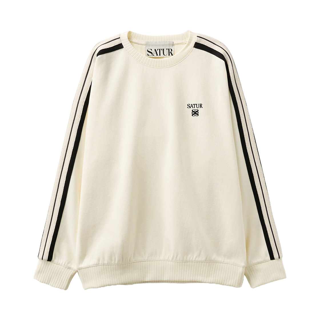 세터 로턴 스웨트셔츠 크림 블랙