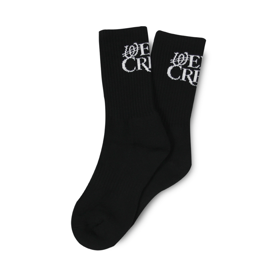 W251ACC98-BLK BASECREAM X WEIRDWORLD Socks Black