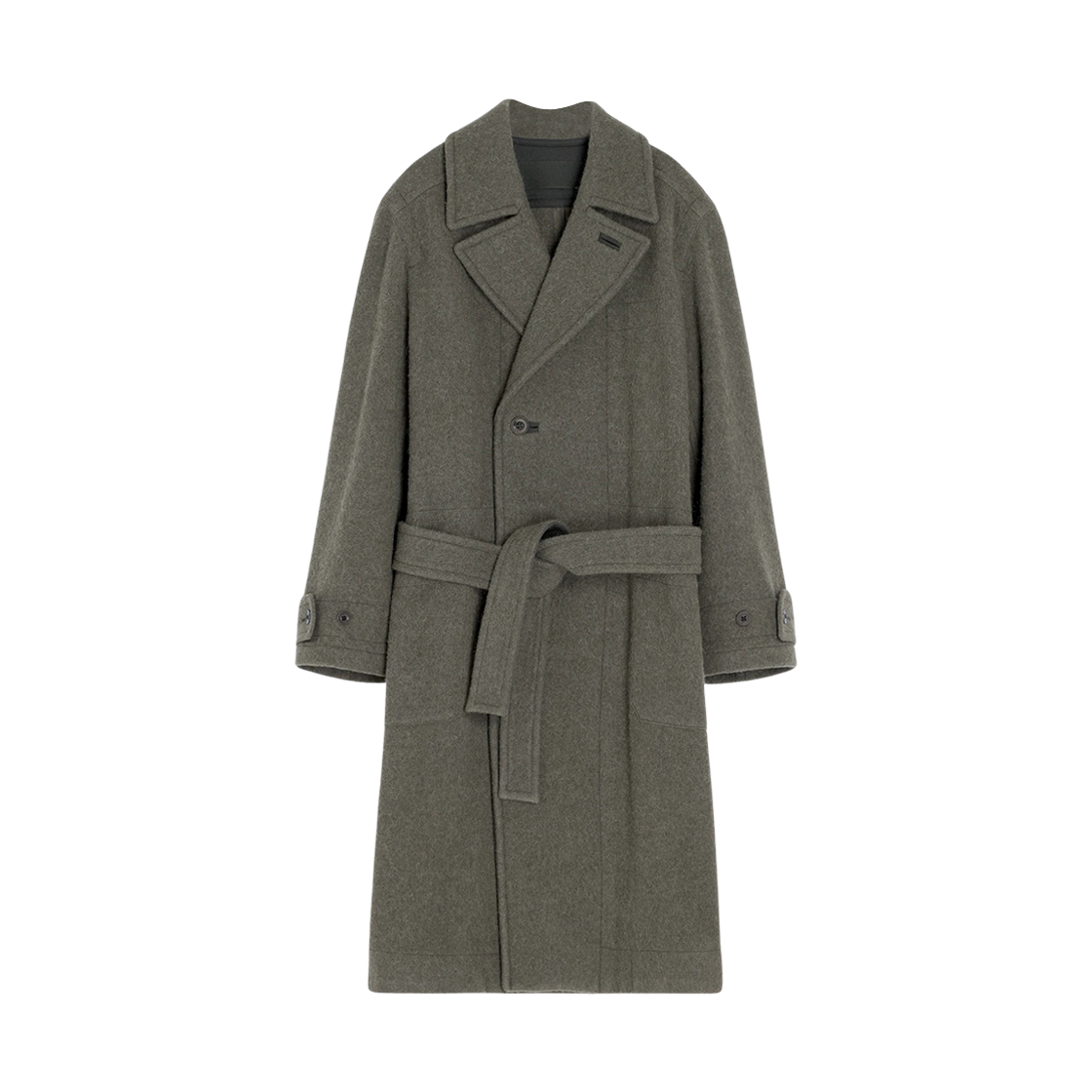 르메르 소프트 울 알파카 코트 다크 카키(Lemaire Soft Wool Alpaca Coat Dark Khaki)