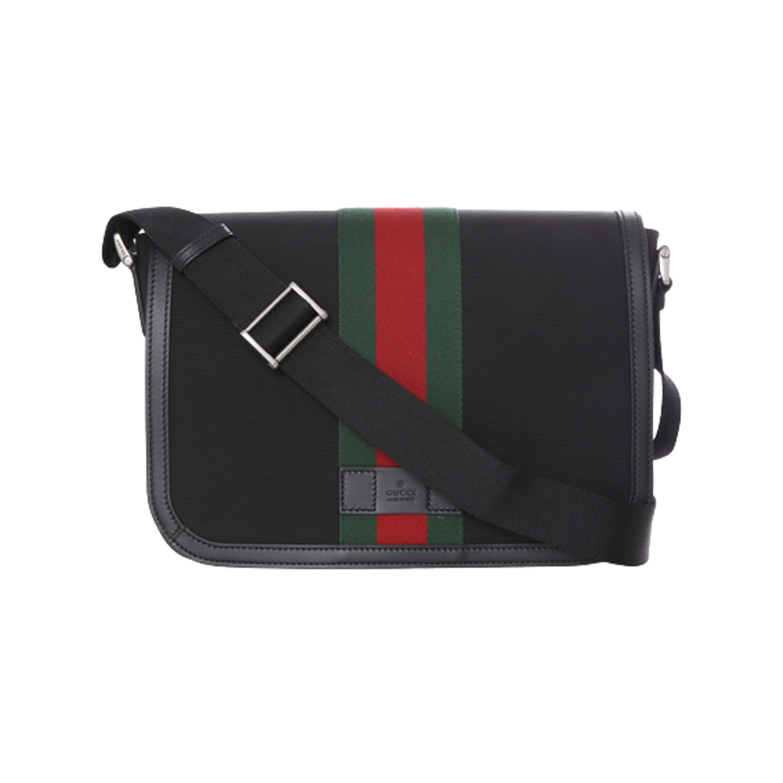 630921-KWTMN-8251 Gucci Web Techno Messenger Bag Black
