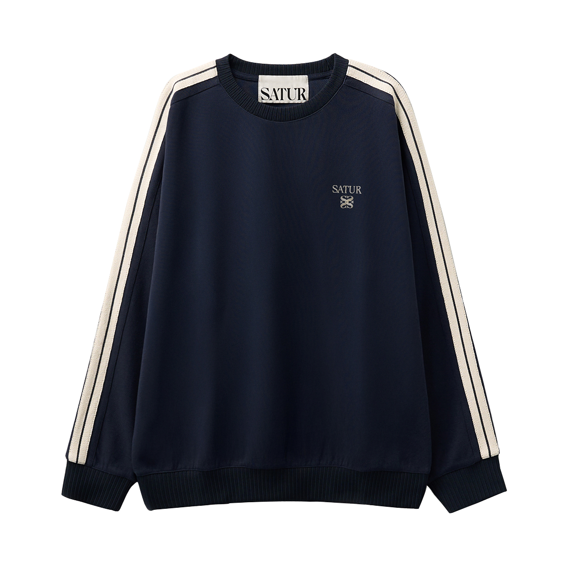 SA253UTM06NVY0 SATUR Lawton Sweatshirt Navy