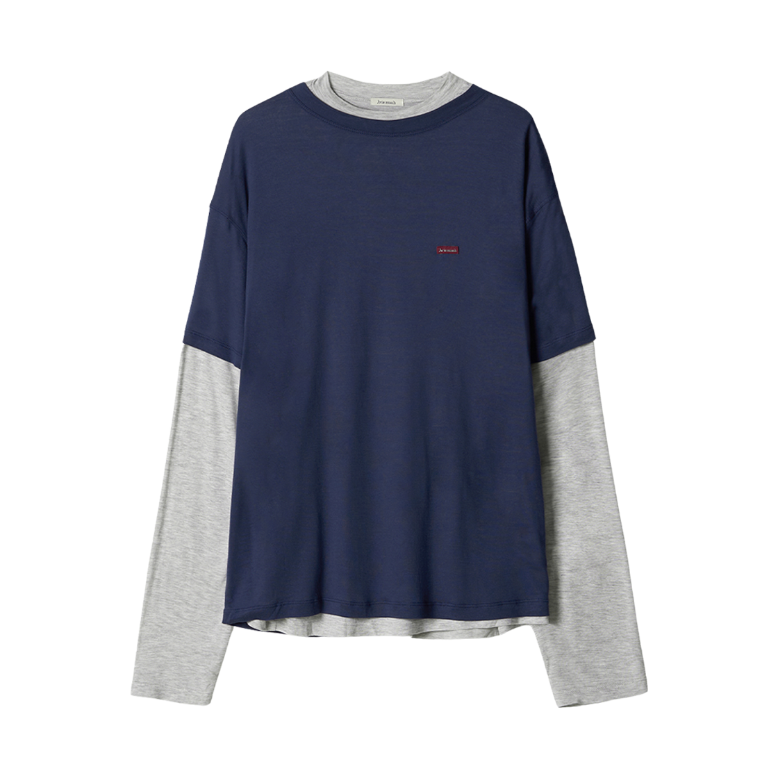 아비에무아 더블 레이어드 티셔츠 네이비(Aviemuah Double Layered T-Shirt Navy)