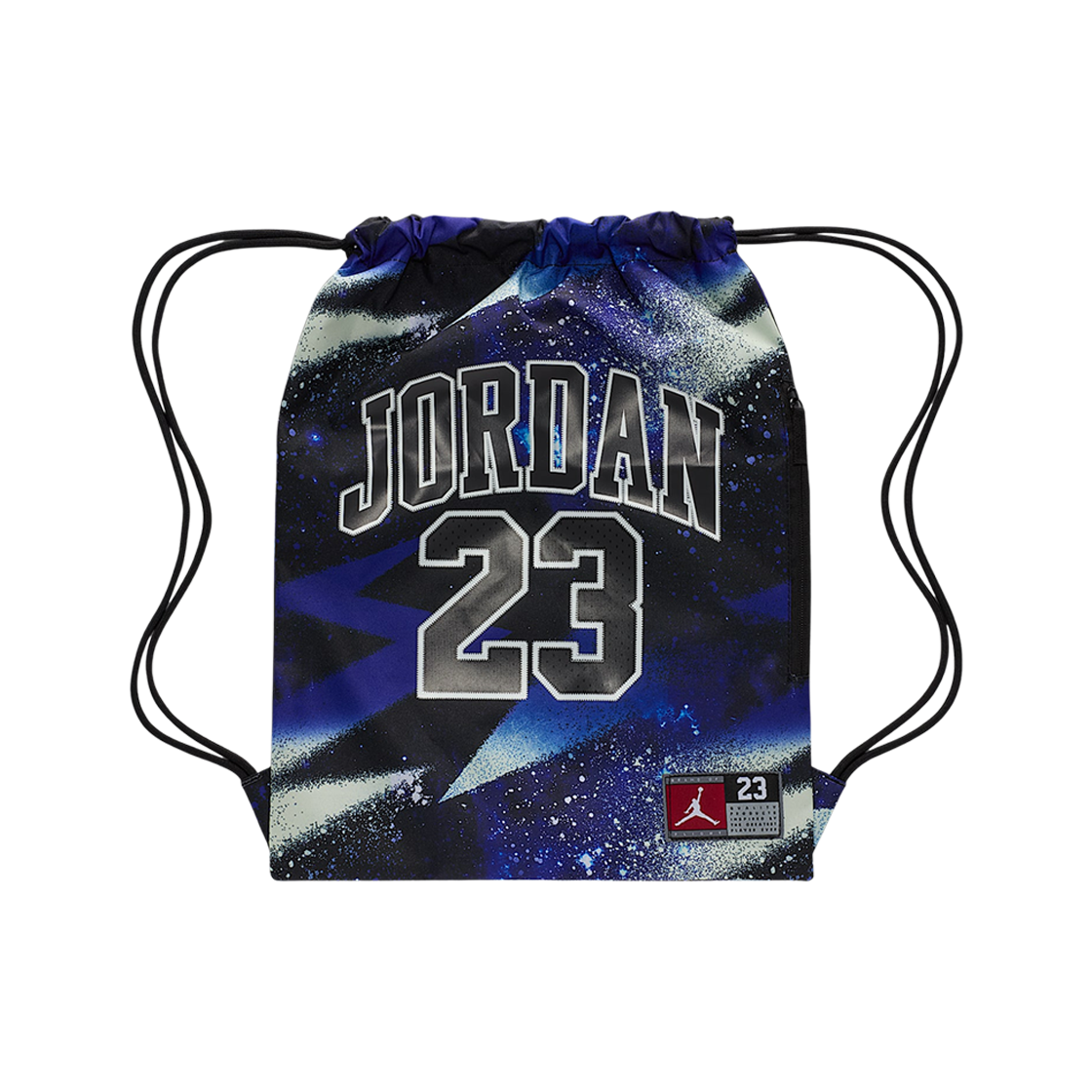 (키즈) 조던 저지 짐색 8.25L 블랙 하이퍼 로얄((Kids) Jordan Jersey Gymsack 8.25L Black Hyper Royal)