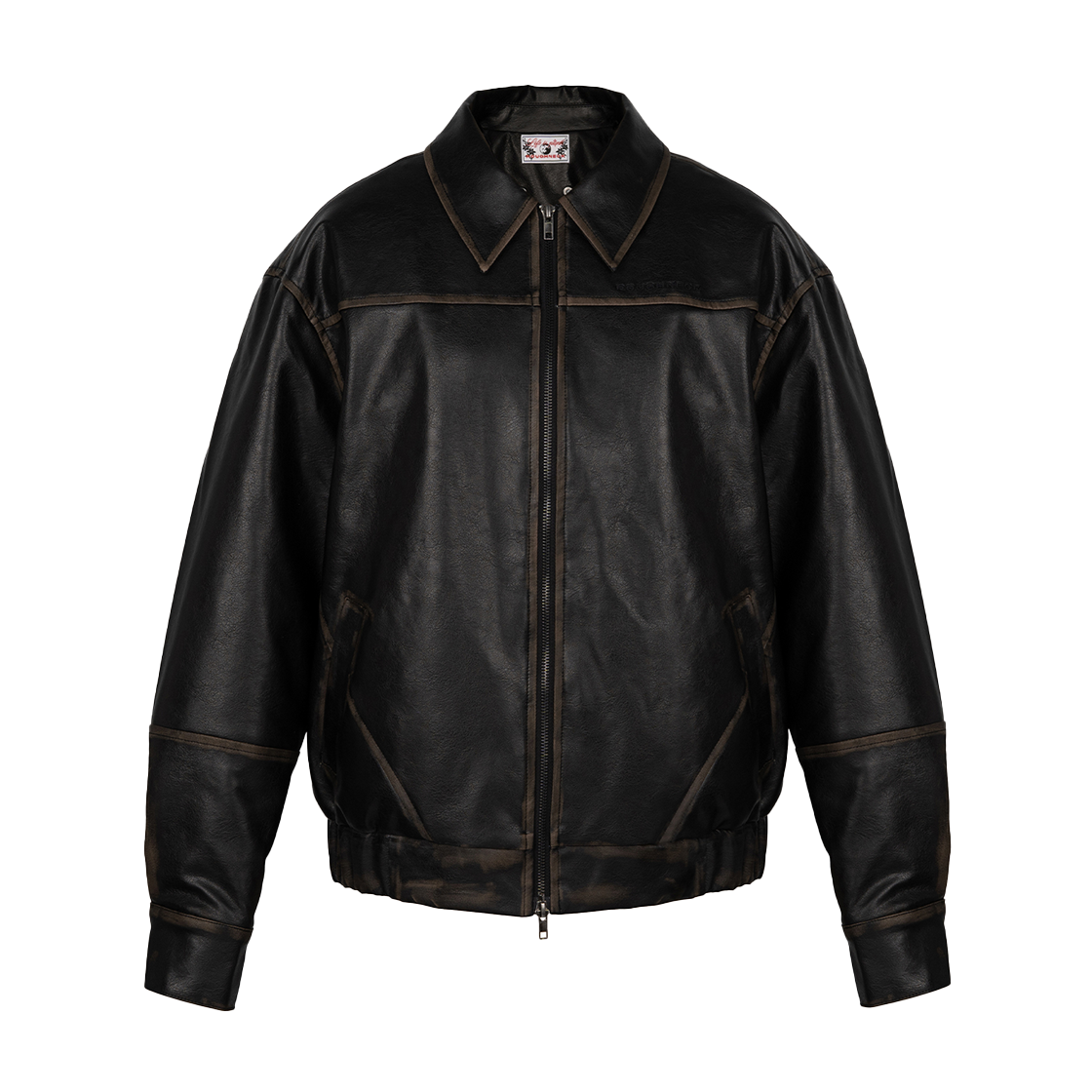 Roughneck Washed leather mustang jacket Mustang Leather jacket