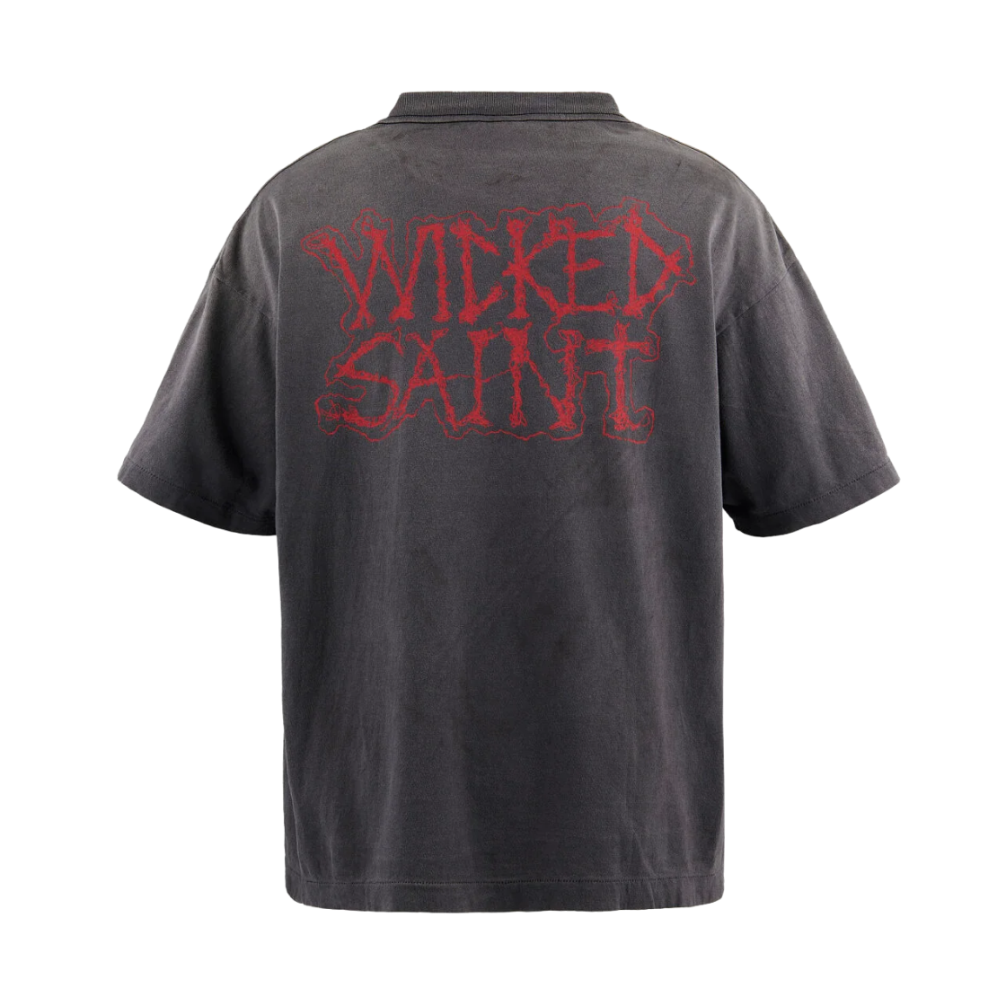 세인트 마이클 홀리 세인트 숏슬리브 티셔츠 블랙 - 25AW(Saint Mxxxxxx Holy Saint S/S T-Shirt Black - 25AW) - 2