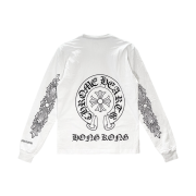 Chrome Hearts Horseshoe Fuck You Logo Long Sleeve T-Shirt White - Hong Kong Exclusive