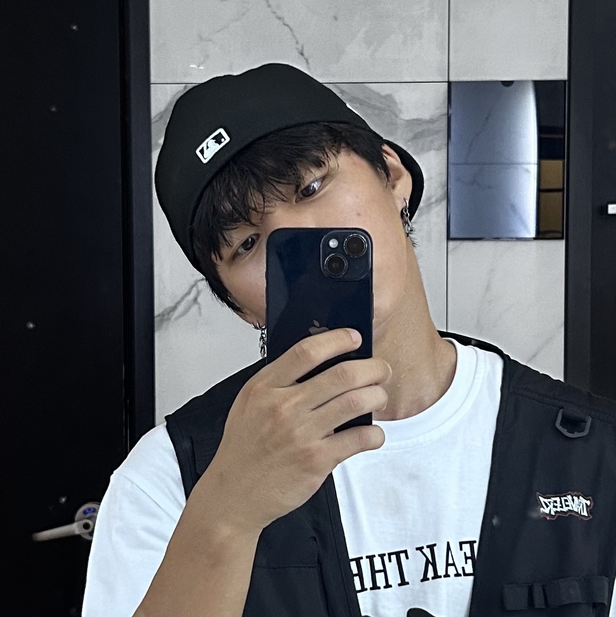 New Era  MLB 59Fifty Day Chicago White Sox Size Cap Black 착용 스타일