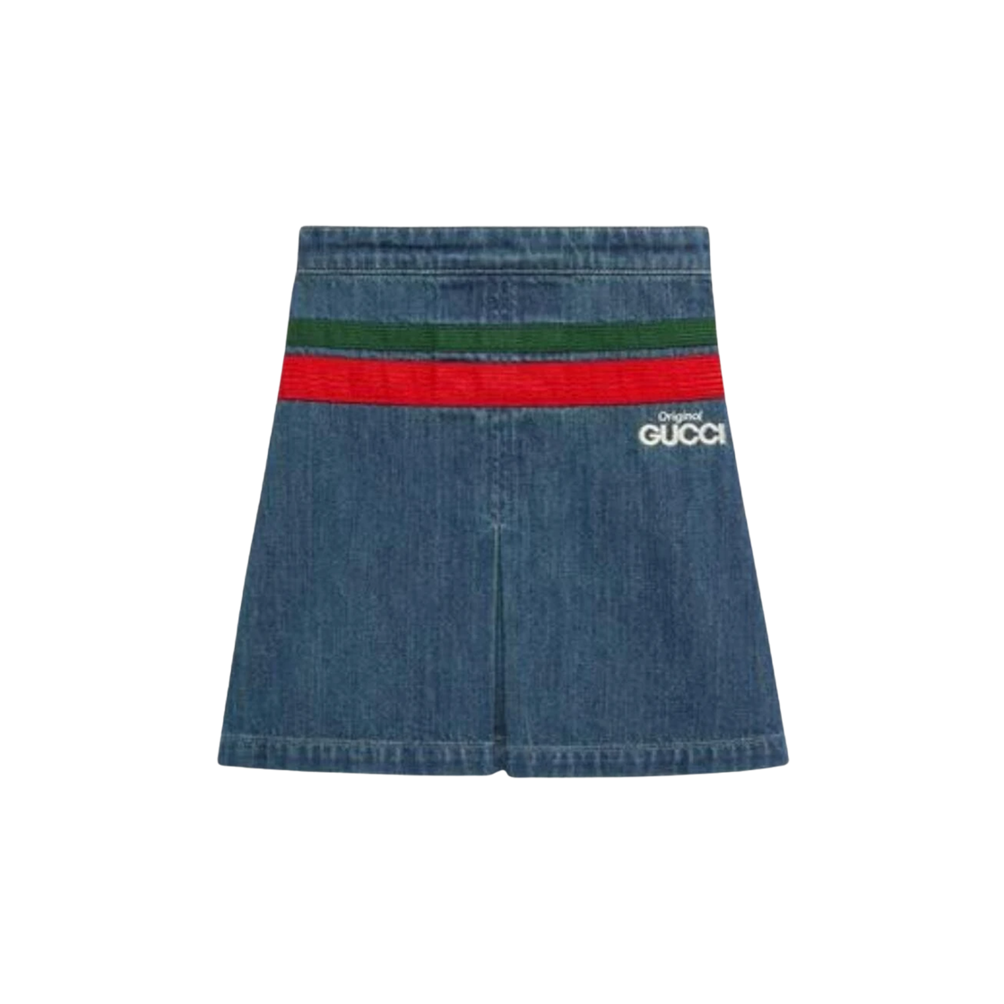 694540-XDBZX-4447 (Kids) Gucci Denim Skirt Blue