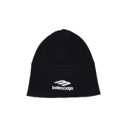 Balenciaga Hat Up Socks Beanie Black