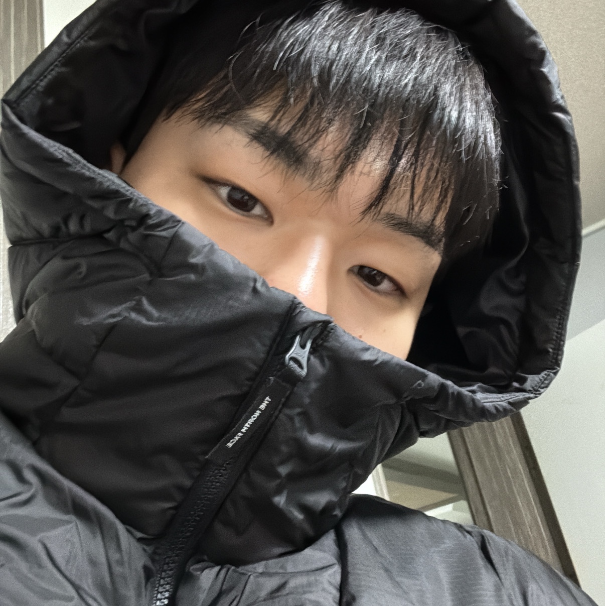 The North Face Wave LT On Jacket Black -25FW 착용 스타일 - 2