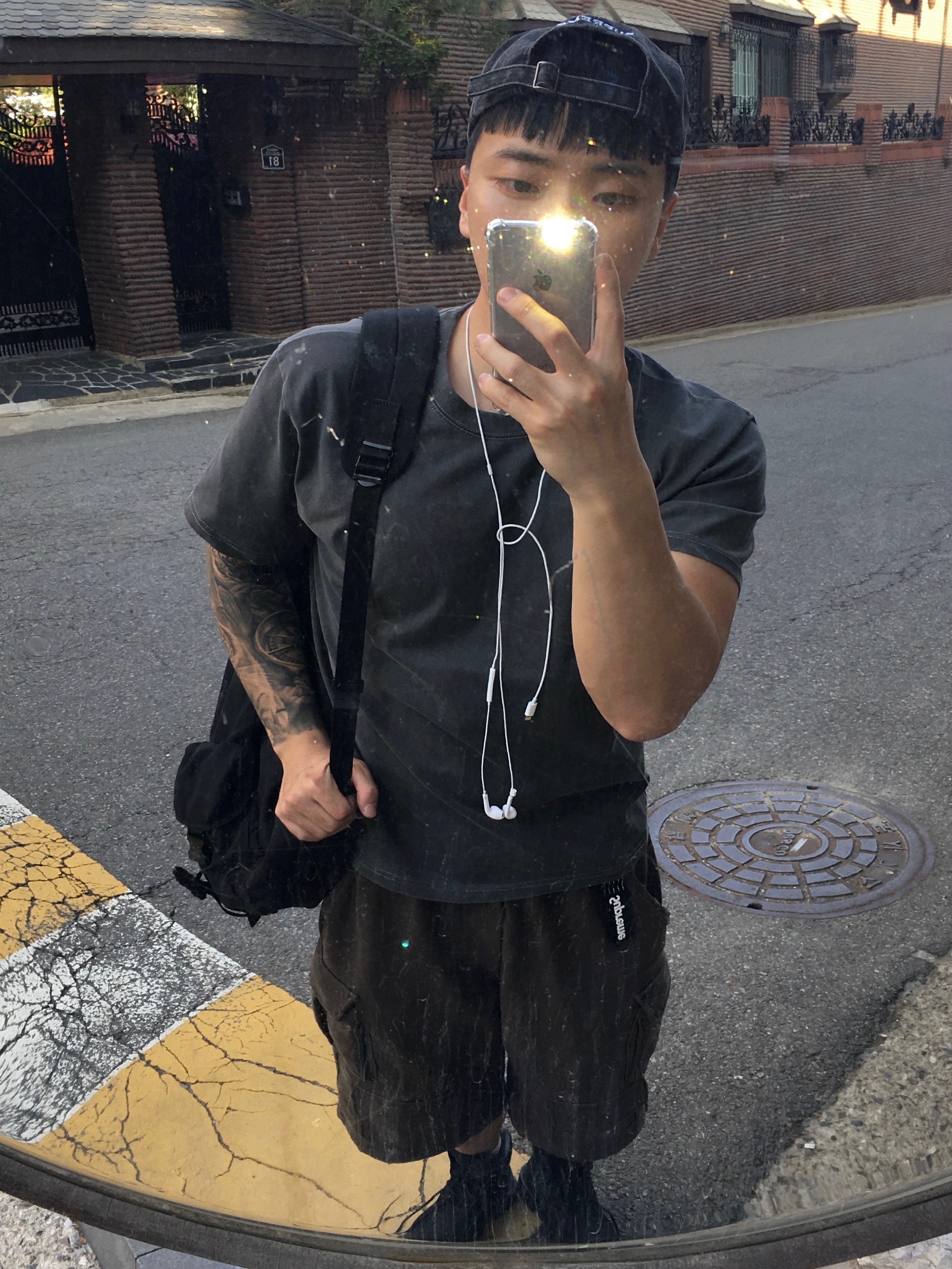 Supreme Pigment S Logo 6-Panel Black - 24FW, Human Made Carabiner 70mm Silver 착용 스타일