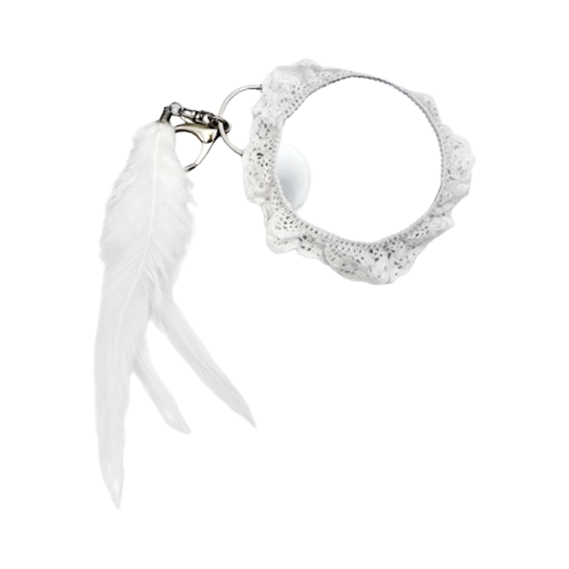 플라티늄메이드 날개 거울 키링 - 화이트(Platinum.made Wings mirror keyring- White) - 2