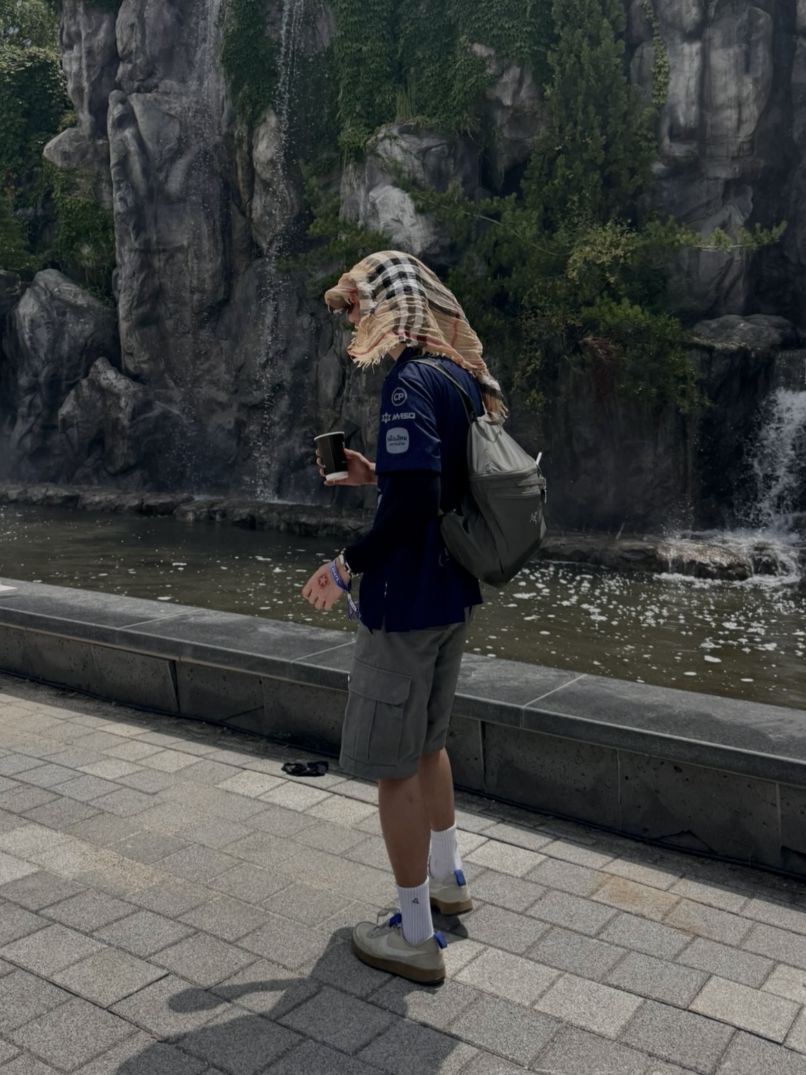Palace Cargo Shorts The Deep Green - 24SS, Nike x Tom Sachs General Purpose Shoe Light Cream 착용 스타일