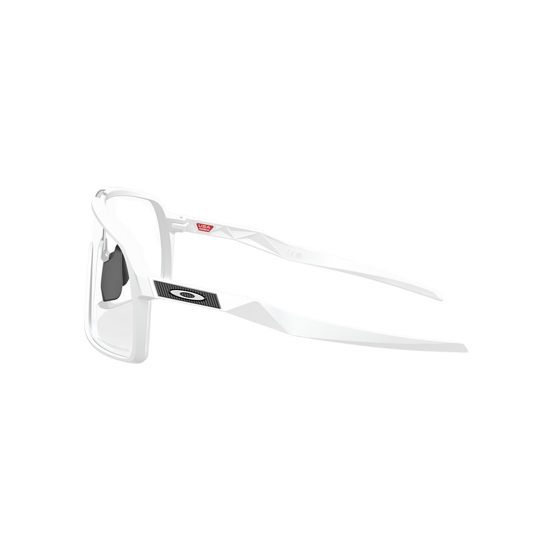 오클리 수트로 매트 화이트 프레임 클리어 투 블랙 이리듐 포토크로믹 렌즈 로우 브릿지 핏(Oakley Sutro Matte White Frame Clear To Black Iridium Photochromic Lenses Low Bridge Fit) - 2