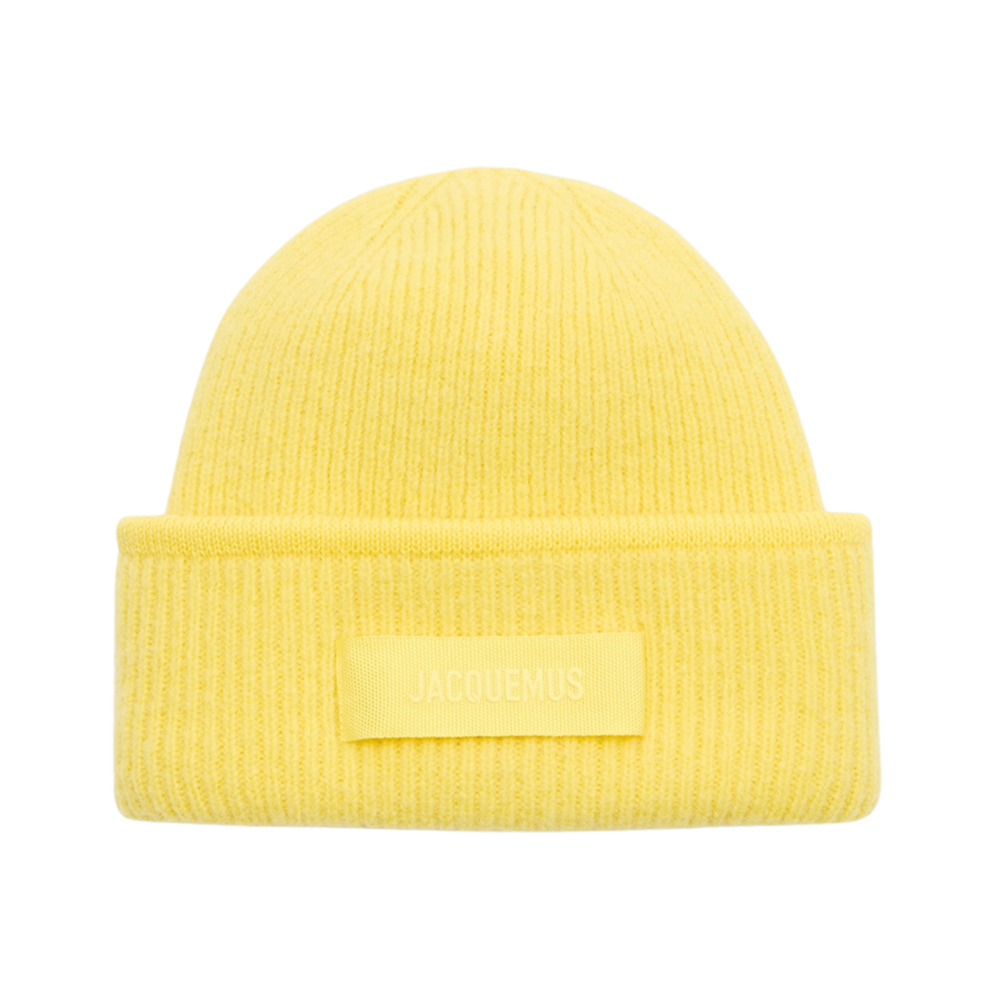 246AC666-5217-250 Jacquemus Grosgrain Beanie Yellow