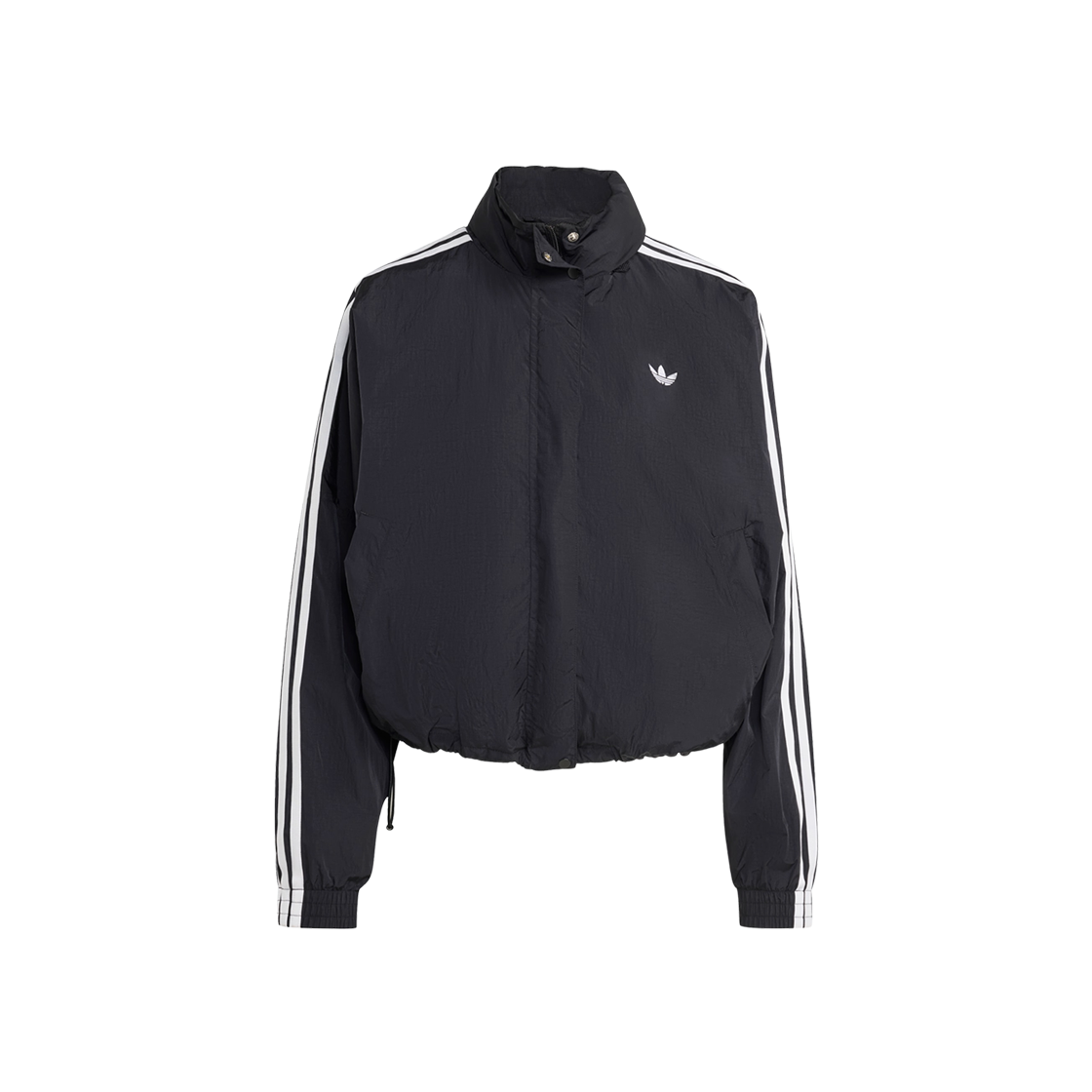(W) 아디다스 오리지널스 아디컬러 삼선 우븐 윈드브레이커 블랙 화이트 - KR 사이즈((W) Adidas Originals Adicolor 3-Stripes Woven Windbreaker Black White - KR Sizing) - 1