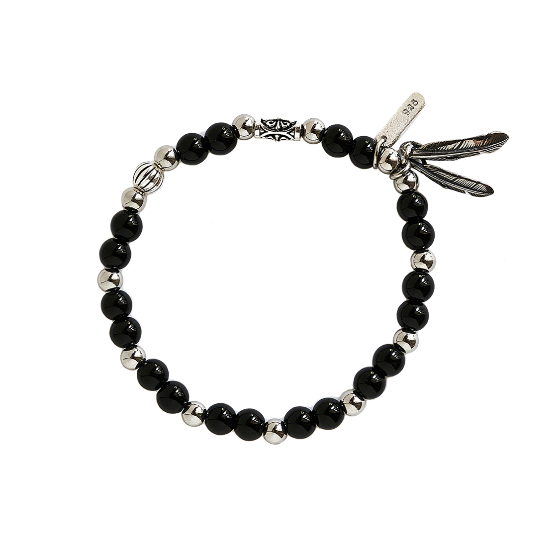 DJ25B01 December Ten Onix Beads Bracelet