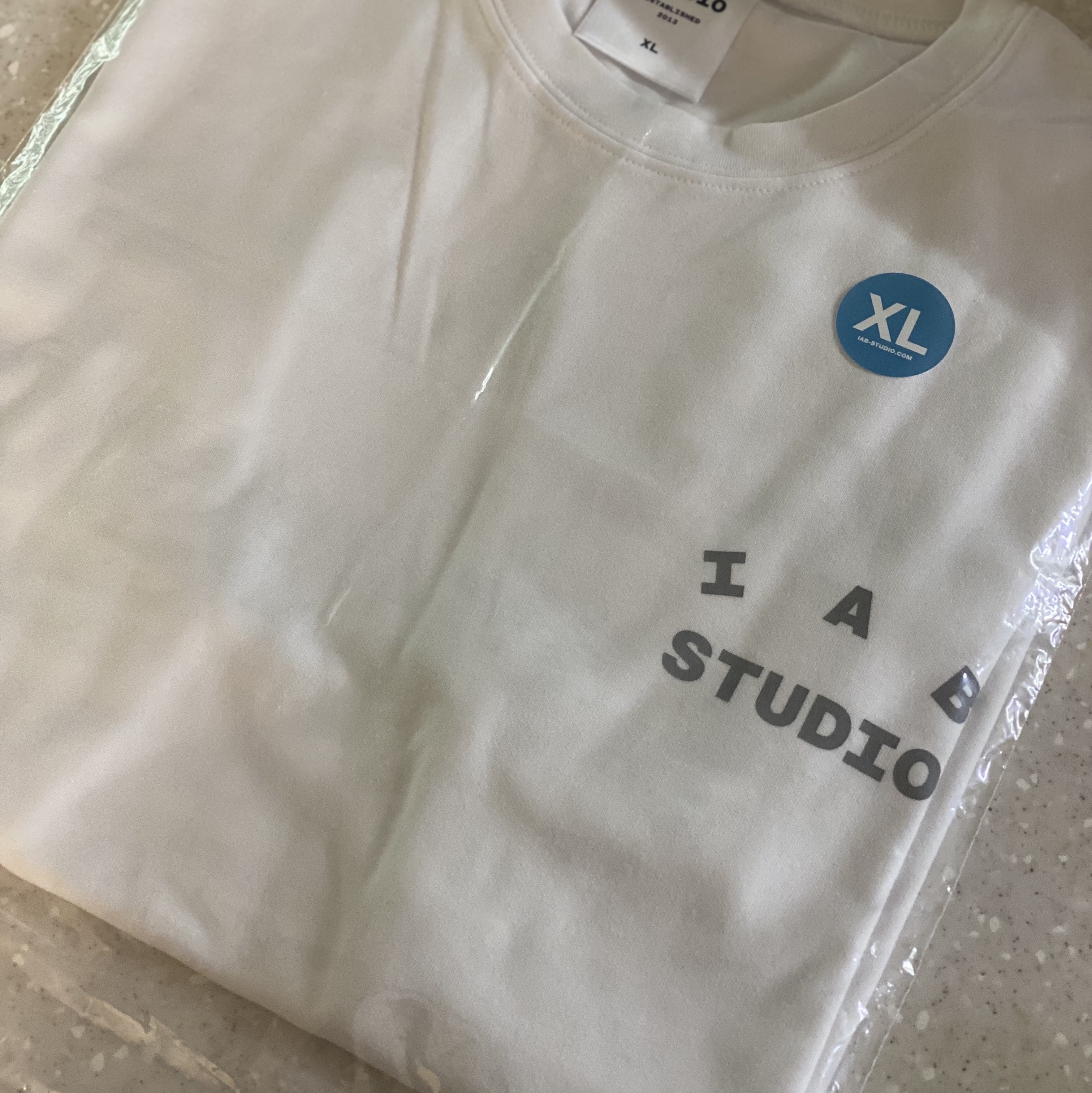 IAB Studio T-Shirt White Gray 착용 스타일