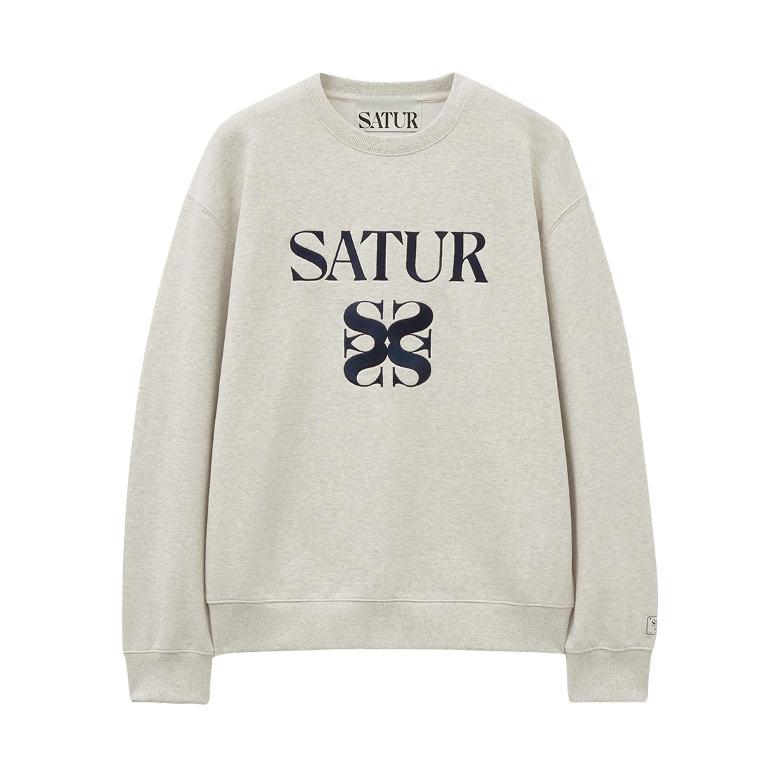 세터 클래식 로고 스웨트셔츠 멜란지 아이보리