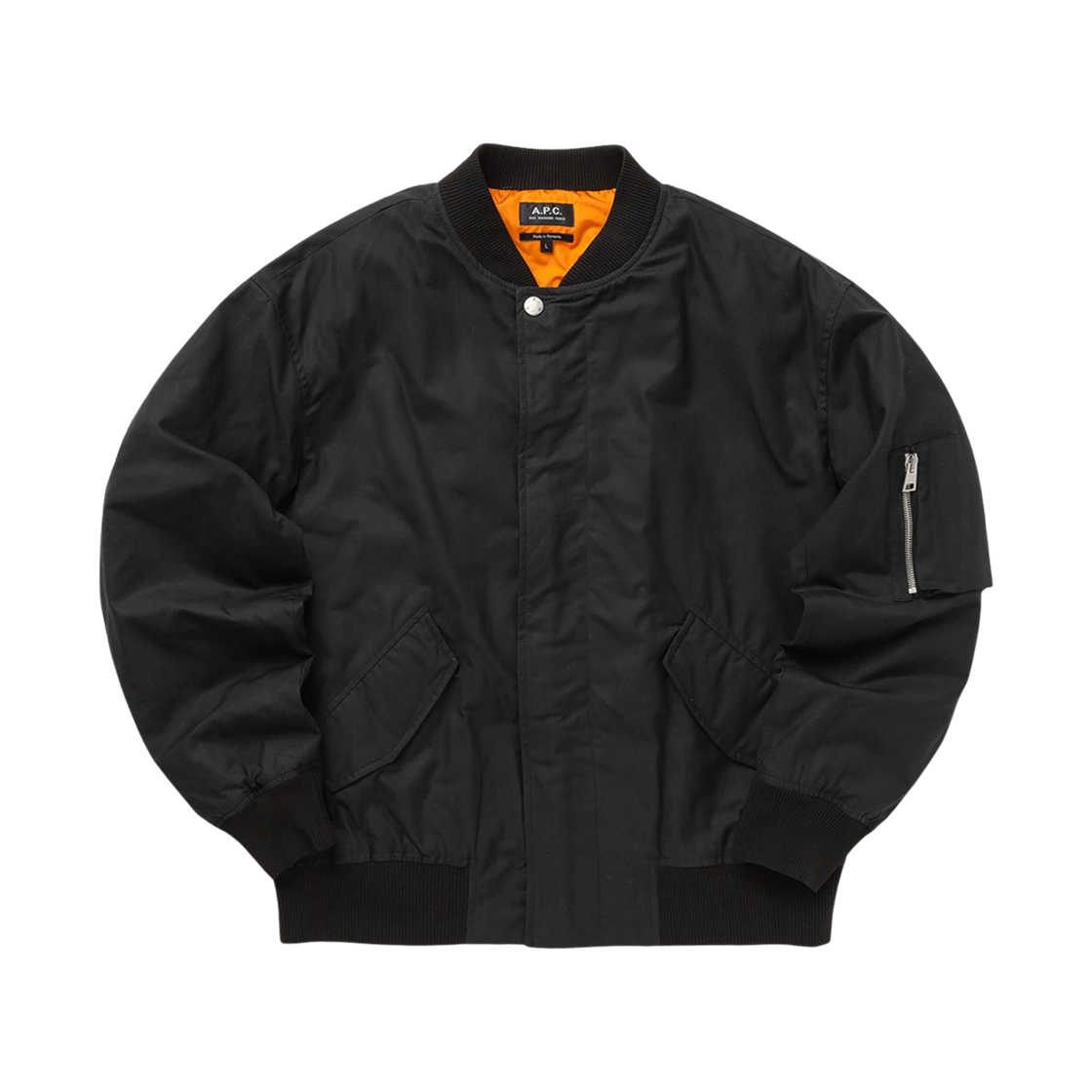 COERC-H02842-LZZ A.P.C. Hamilton Bomber Jacket Black