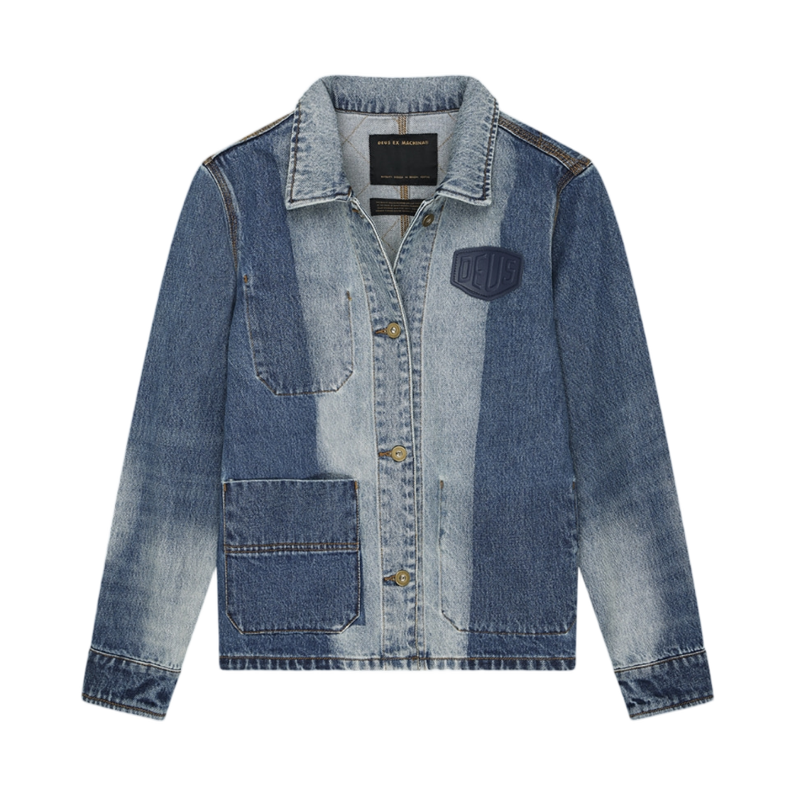 (W) 데우스 엑스 마키나 데이톤 데님 자켓 미디움 인디고((W) Deus Ex Machina Dayton Denim Jacket Medium Indigo) - 1