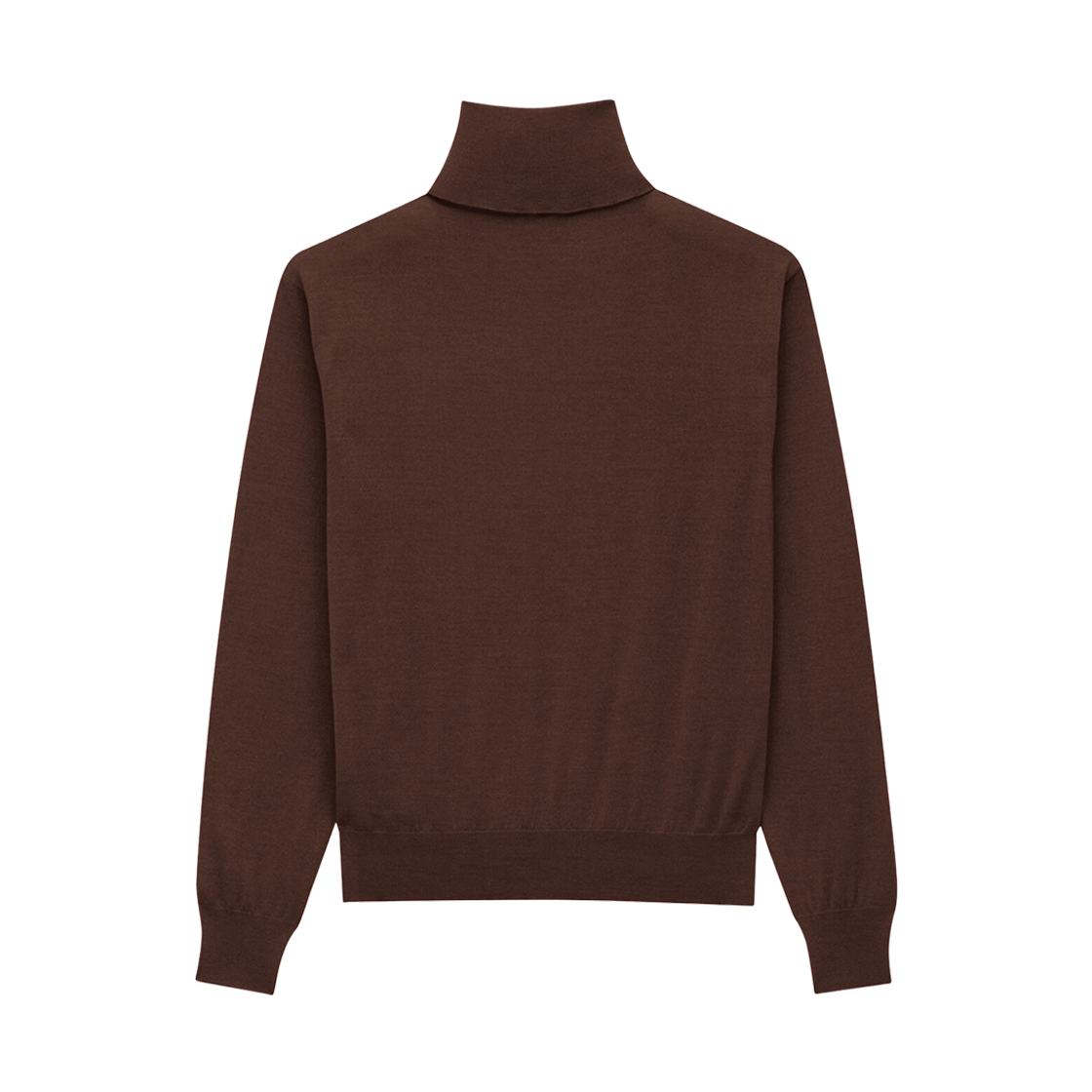 (W) 생로랑 캐시미어 울 앤 실크 터틀넥 스웨터 초콜렛((W) Saint Laurent Turtleneck Sweater in Cashmere Wool and Silk Chocolat) - 2