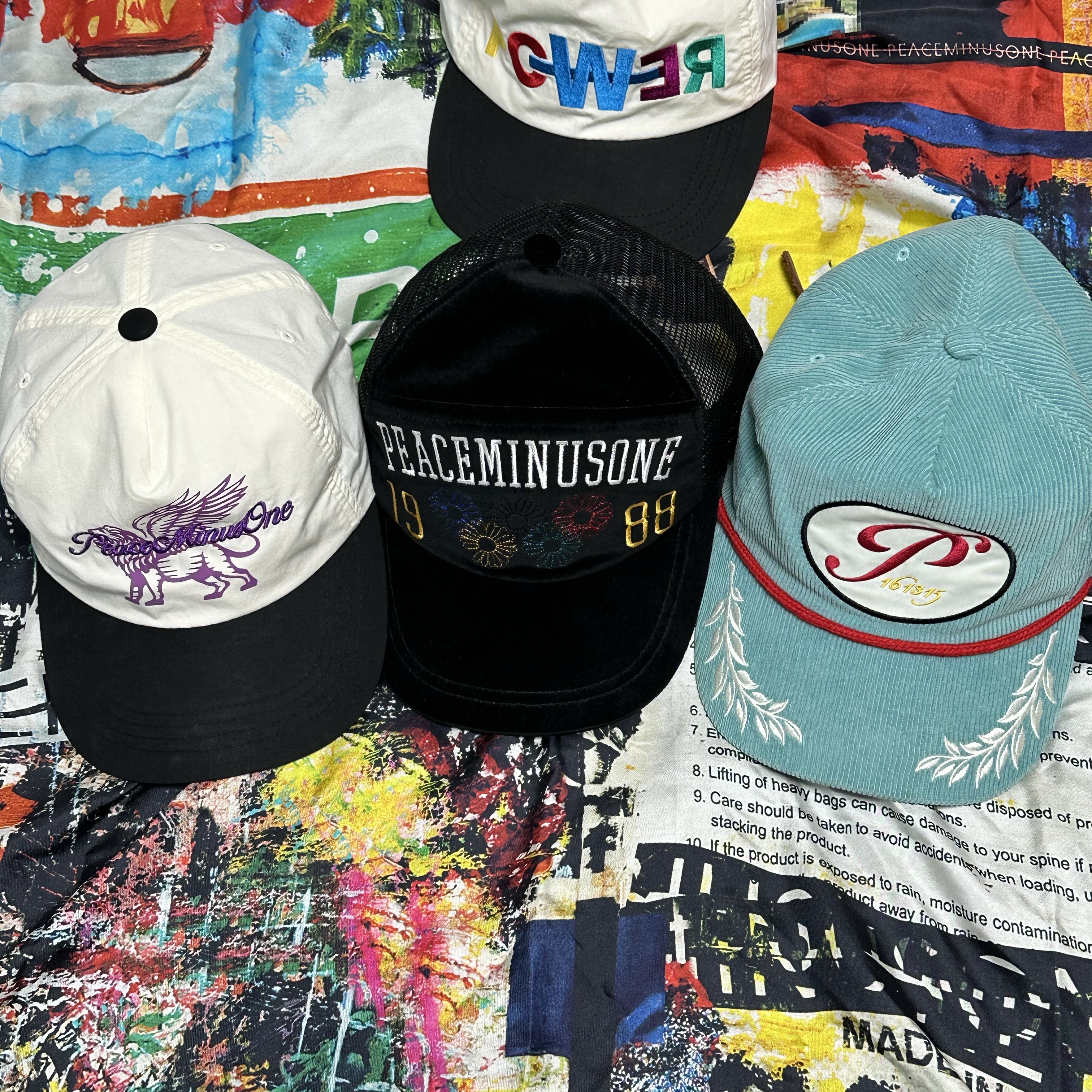 피스마이너스원 5 패널 볼캡 #2 민트 | Peaceminusone | KREAM