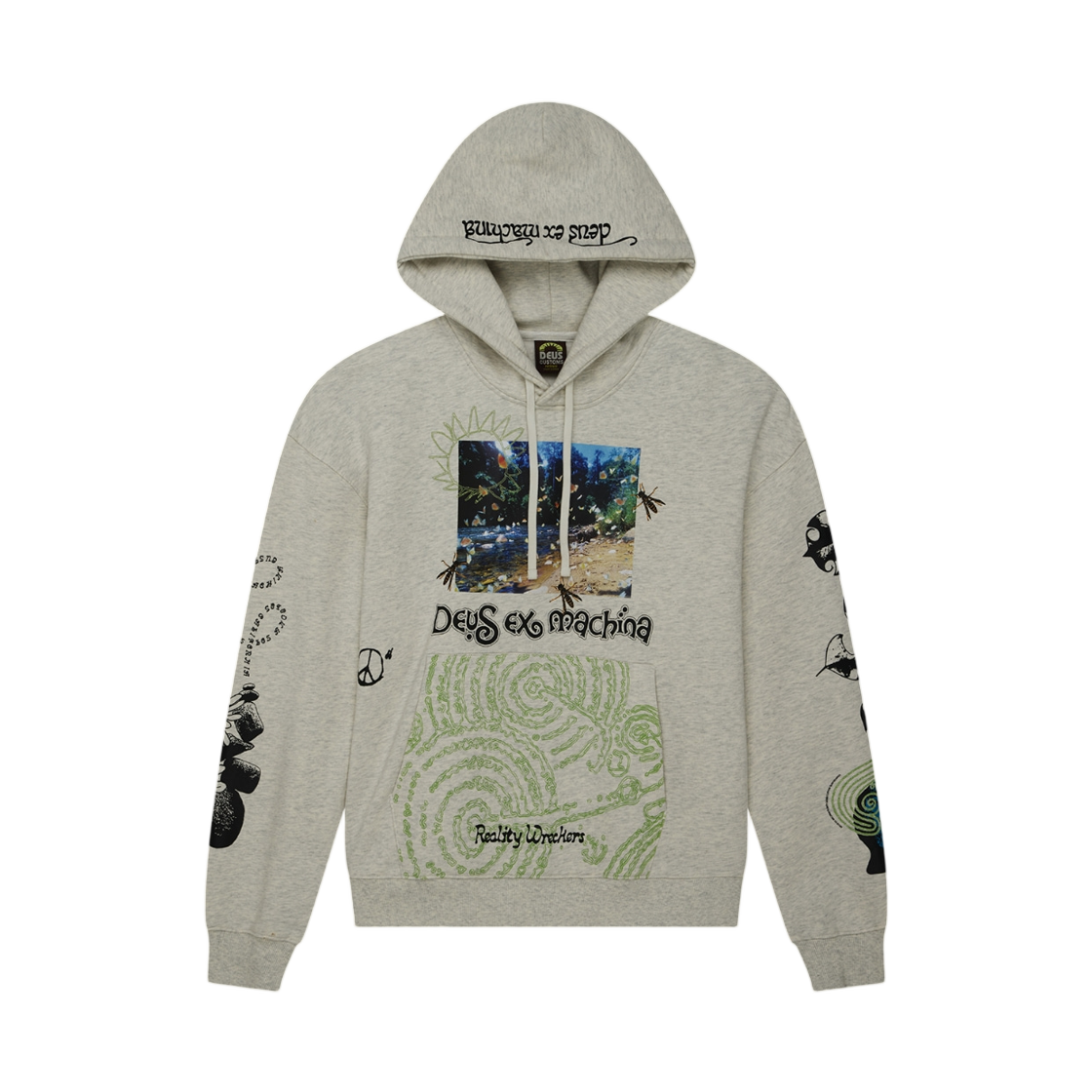 데우스 엑스 마키나 마이그레이션 후드 라이트 그레이(Deus Ex Machina Migration Hoodie Light Grey) - 1